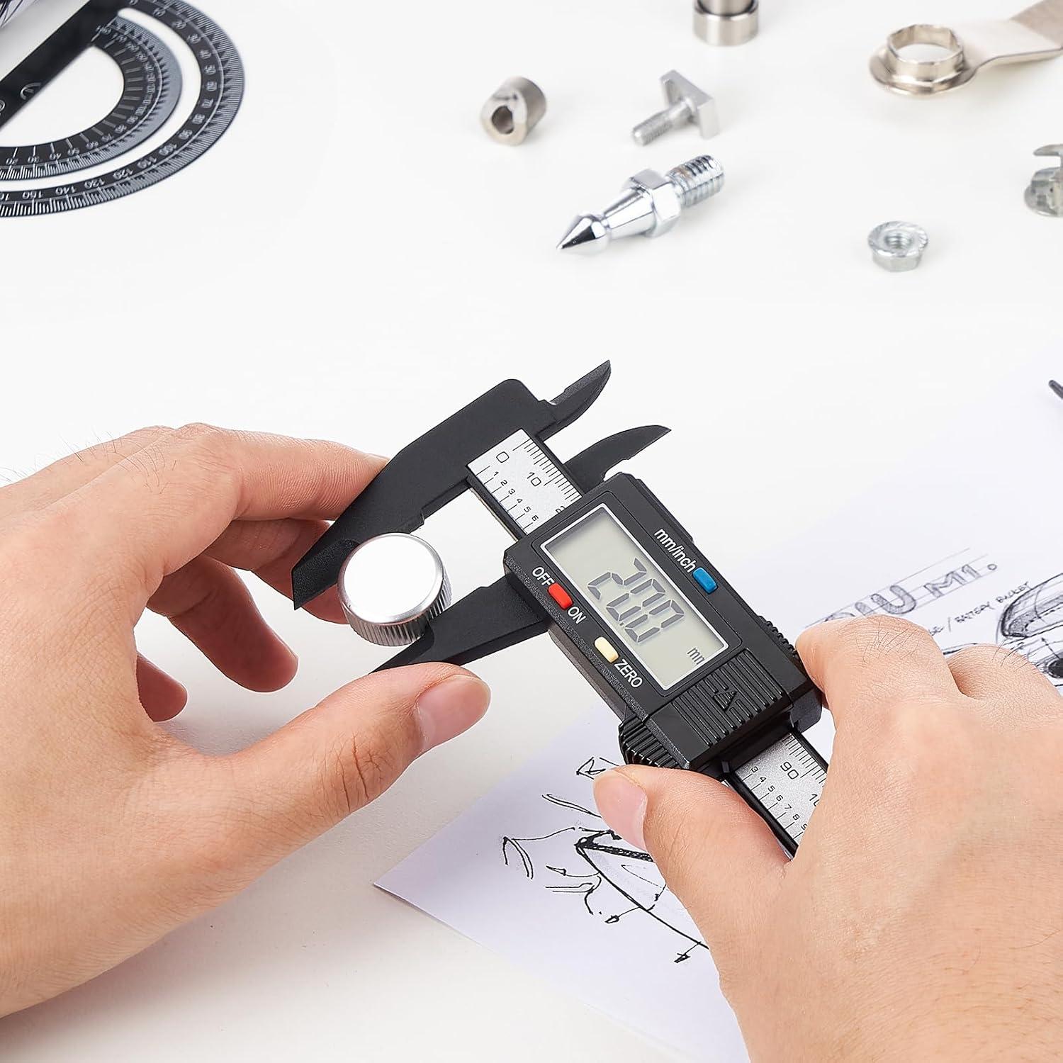 Calibrador Digital Adoric 0-15.24 cm con Pantalla LCD