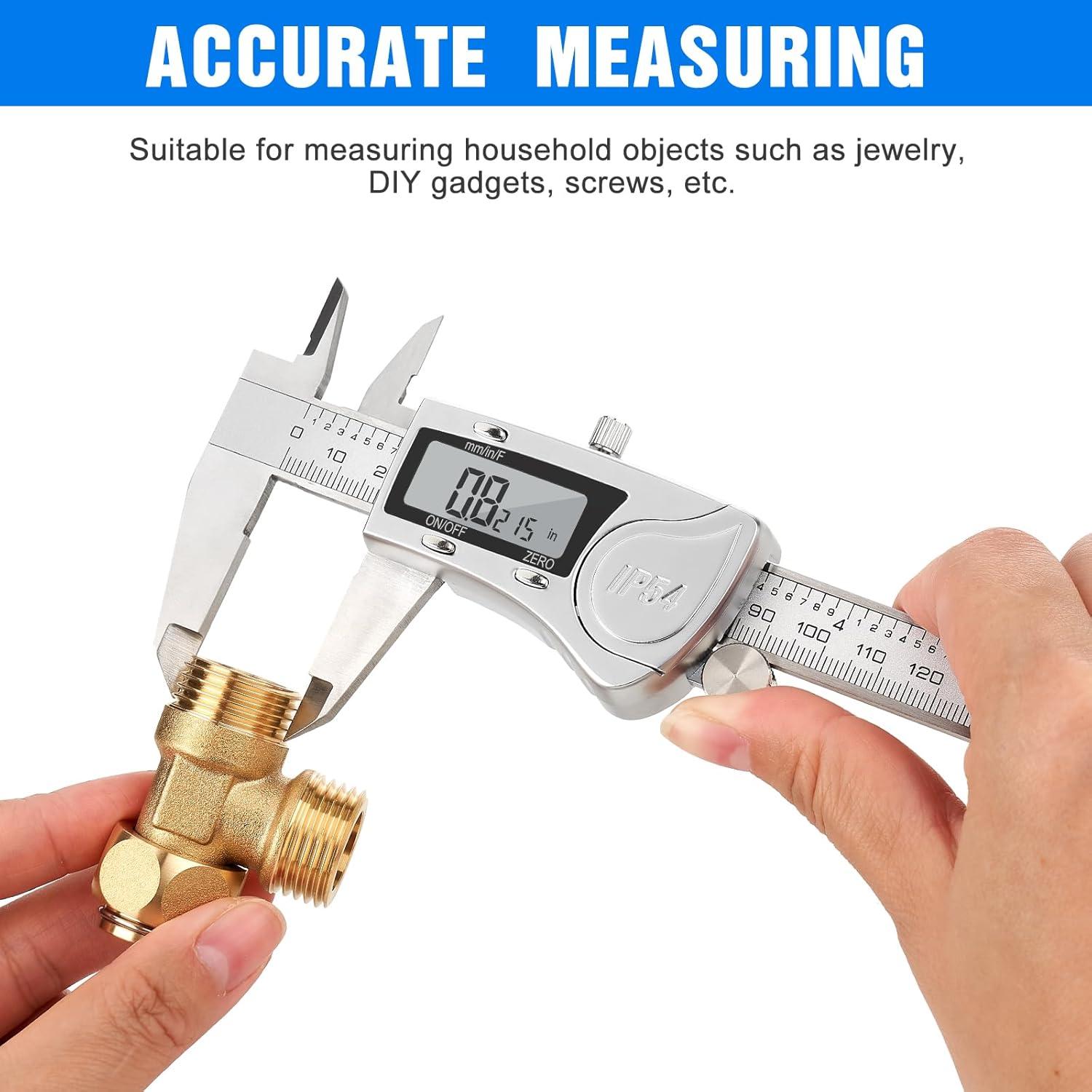 Calibrador Digital Adoric 150 mm Acero Inoxidable LCD