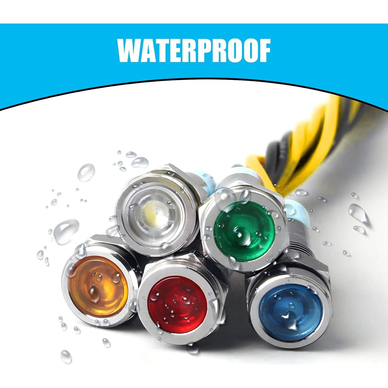 Set de 10 Bombillas LED Indicadoras Zikefest 12-24V Multicolor