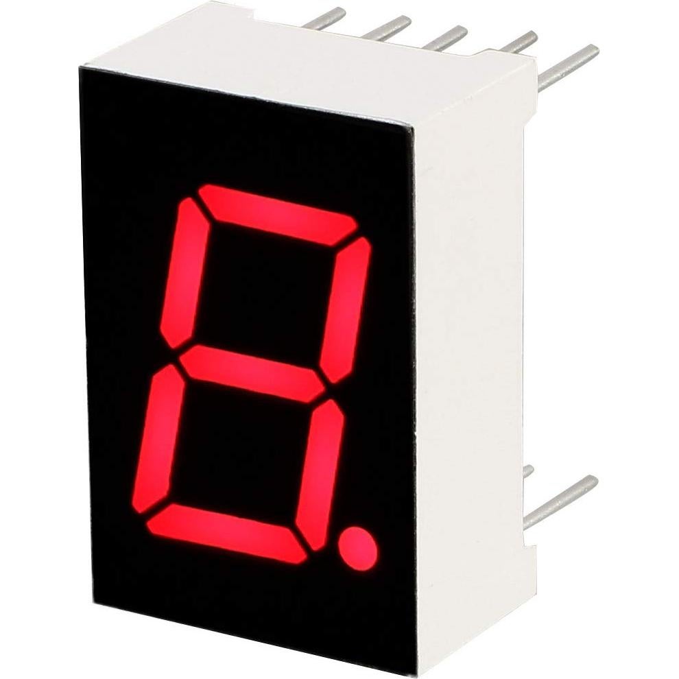 Tubo LED Digital 7 Segmentos uxcell 1 Bit Rojo 4 Pcs