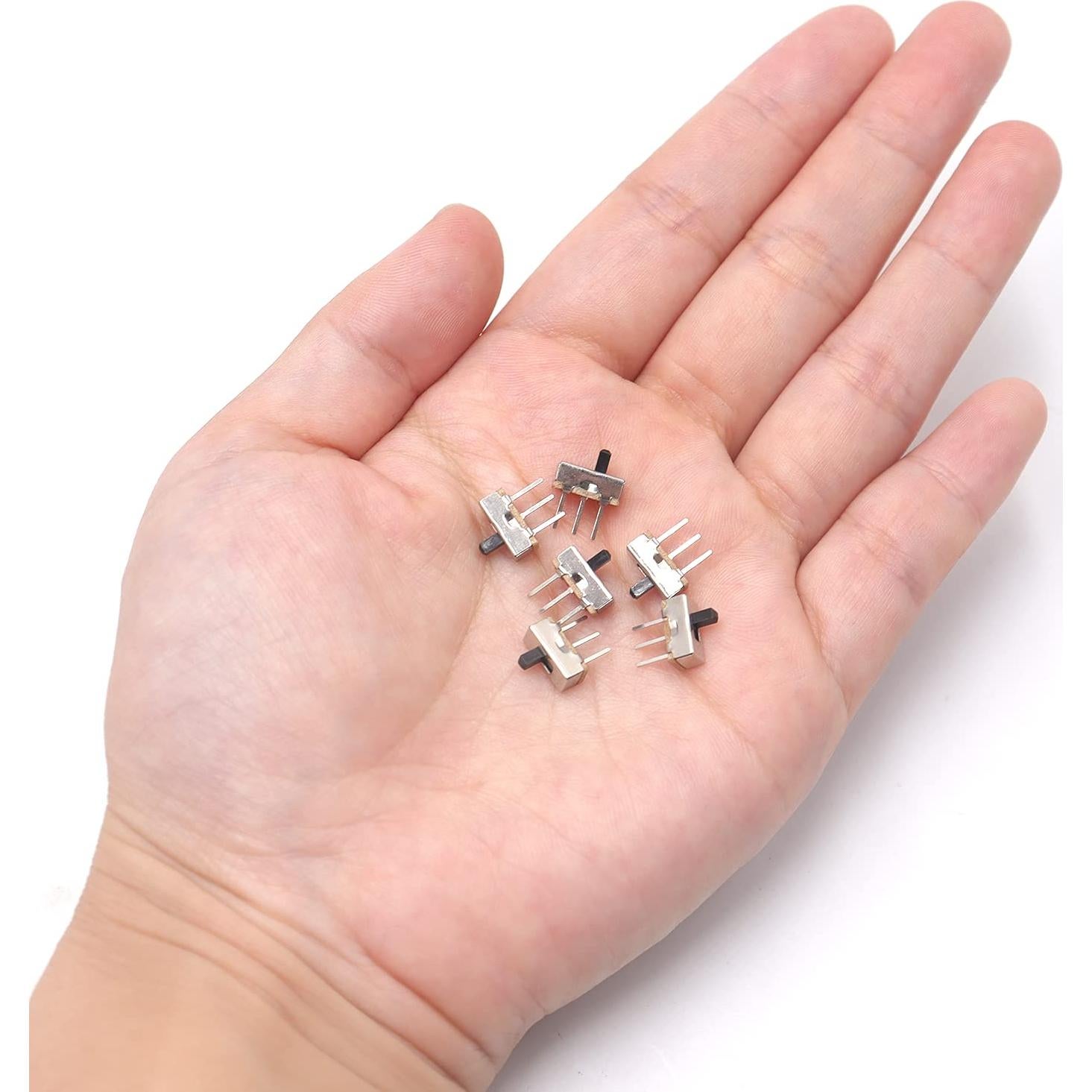 Interruptor Deslizante Tnuocke 3mm 100 Pcs 1 Polo 2 Lanzamientos