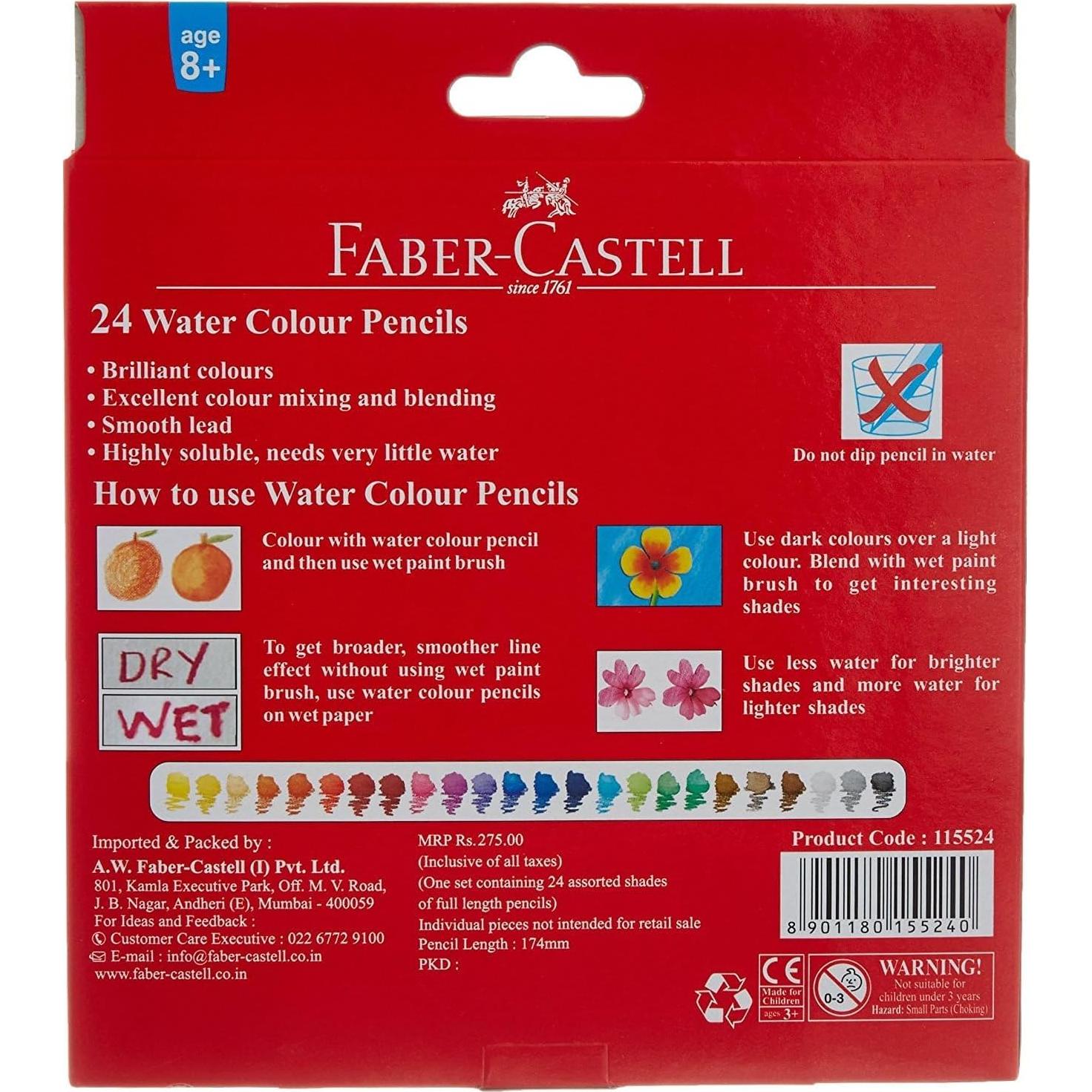 Lápices de Acuarela Faber-Castell 24 Colores Premium