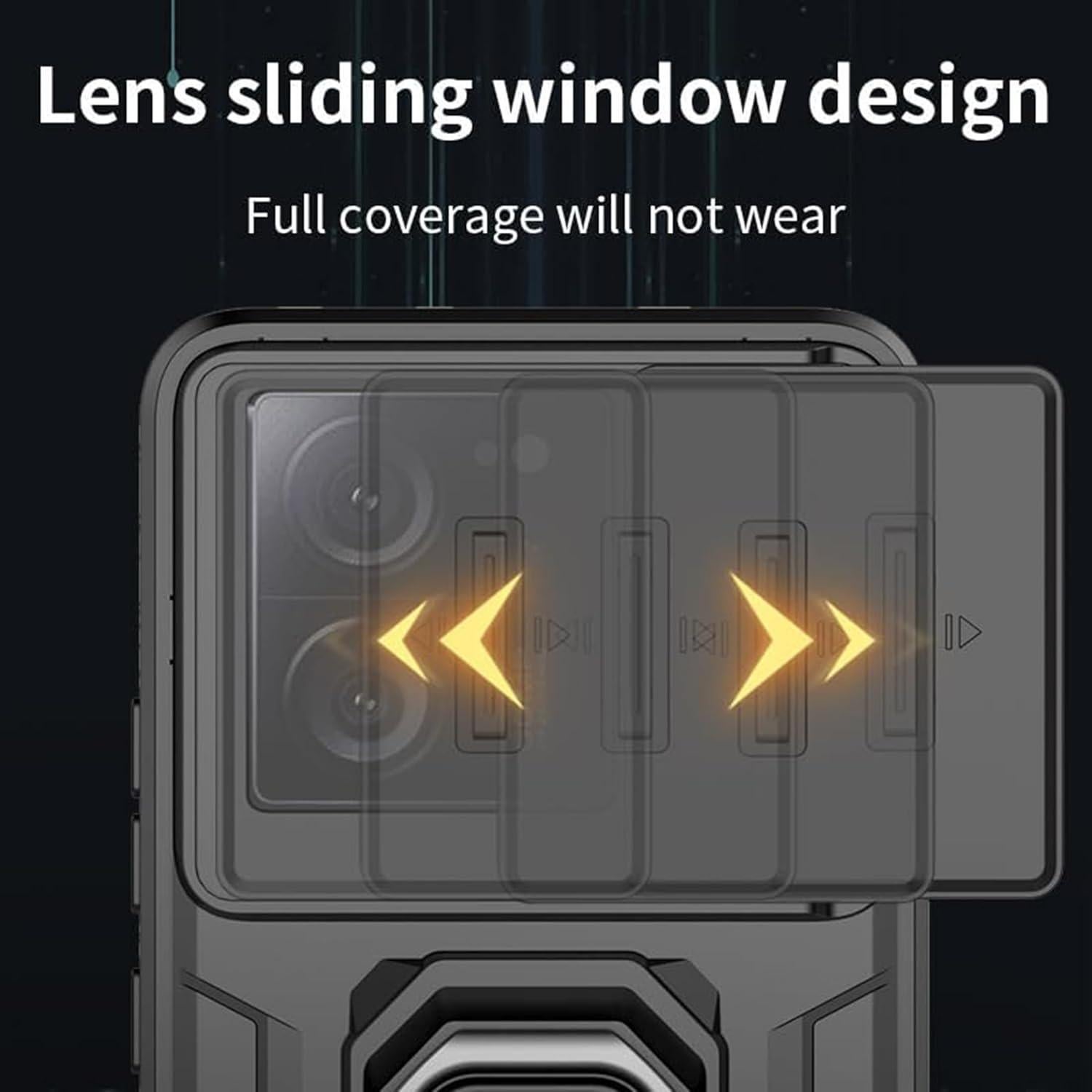 Funda Protectora Xiaomi Redmi 13C / Poco C65 con Soporte y Vidrio