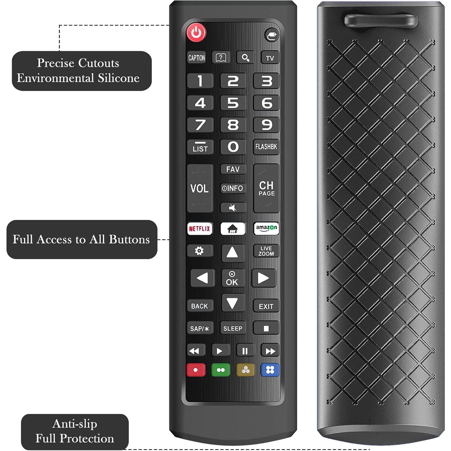 Funda de Silicona para Control Remoto LG AKB75095307 Negra