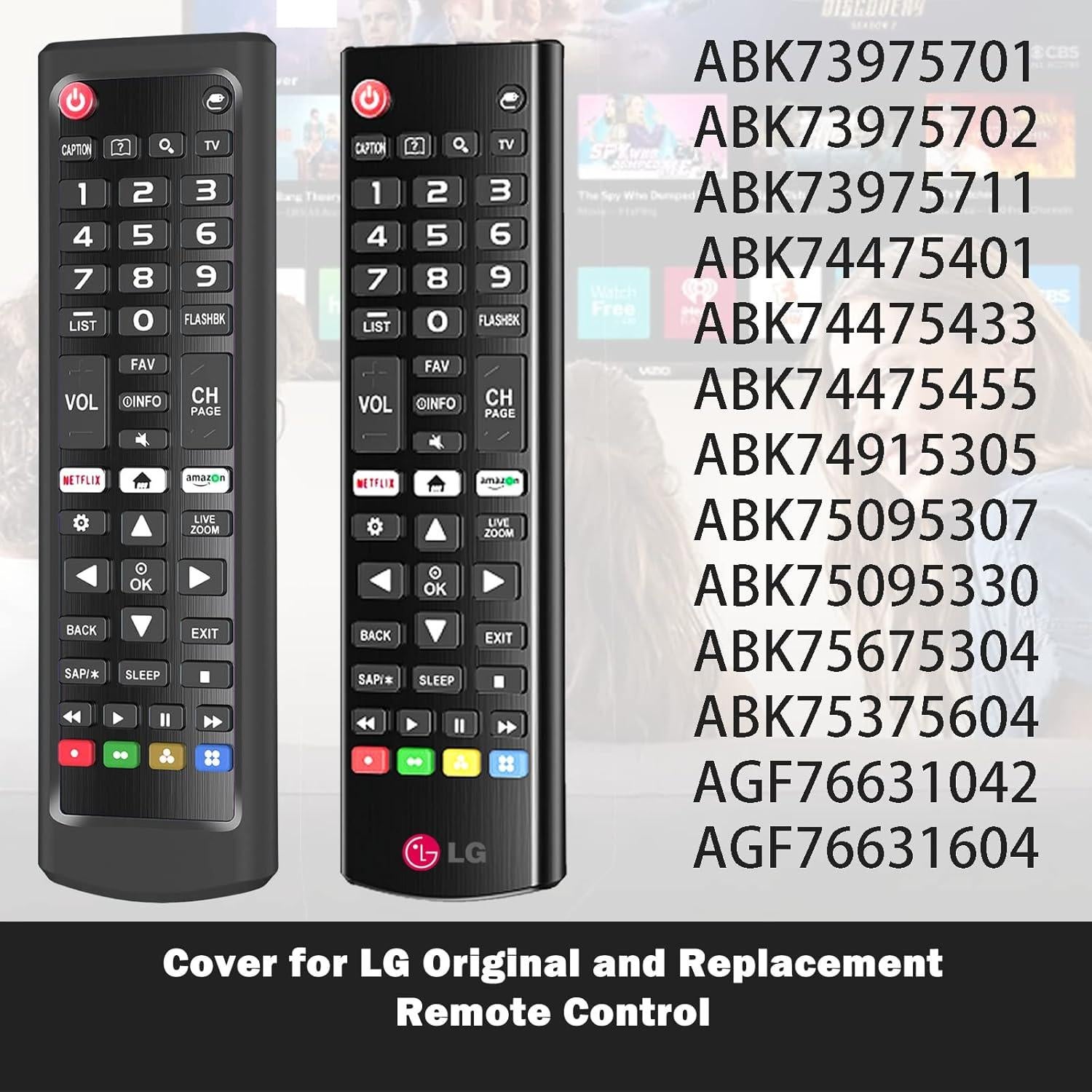 Funda de Silicona para Control Remoto LG AKB75095307 Negra