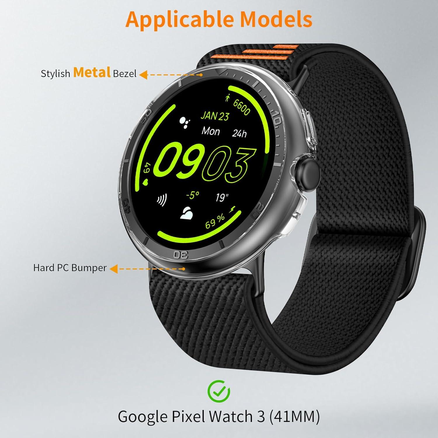 Funda Rugged AMANECER para Reloj Pixel 3 41MM - Negro