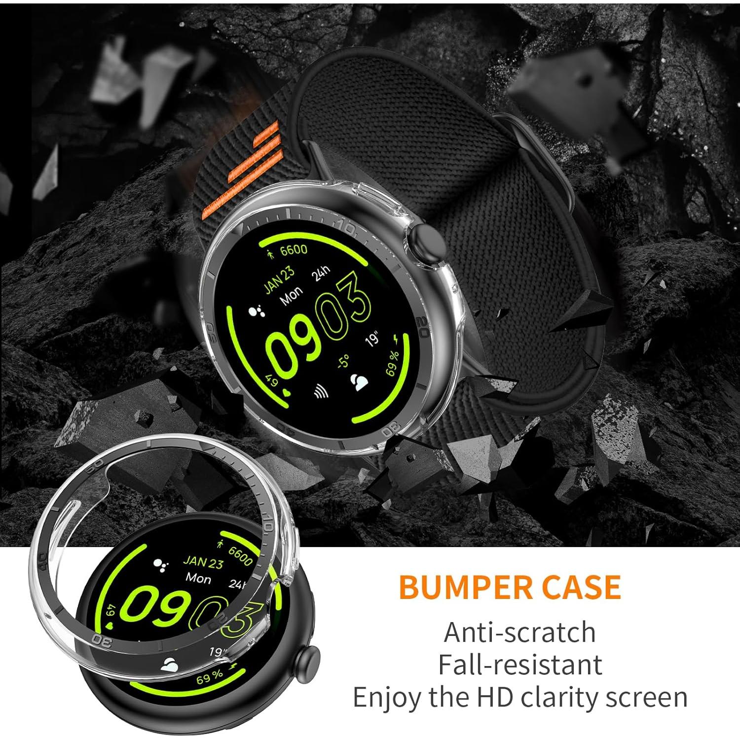 Funda Rugged AMANECER para Reloj Pixel 3 41MM - Negro