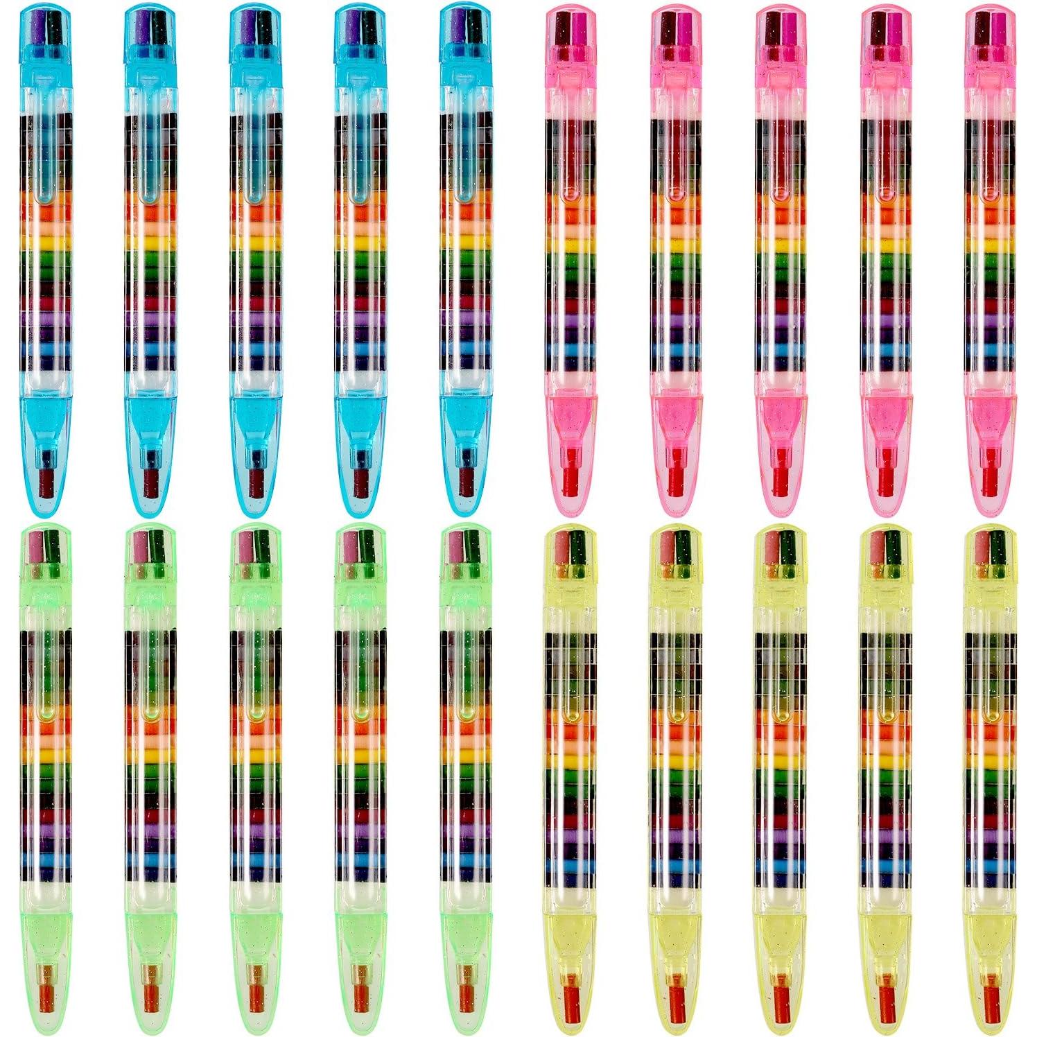 Crayones Apilables BBTO 20 Piezas Multicolores para Niños
