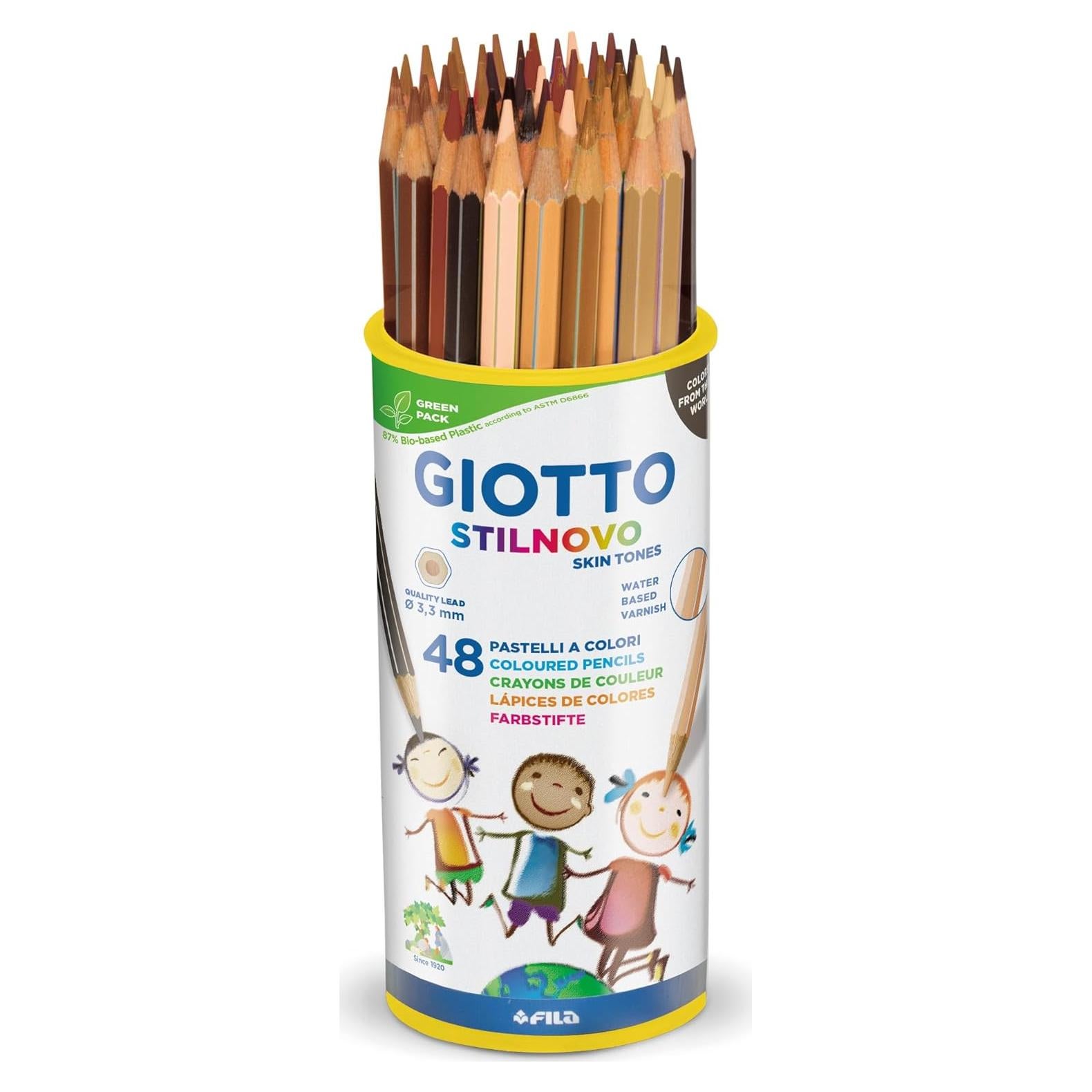 Lápices de Colores Tonos de Piel Giotto 48 Piezas