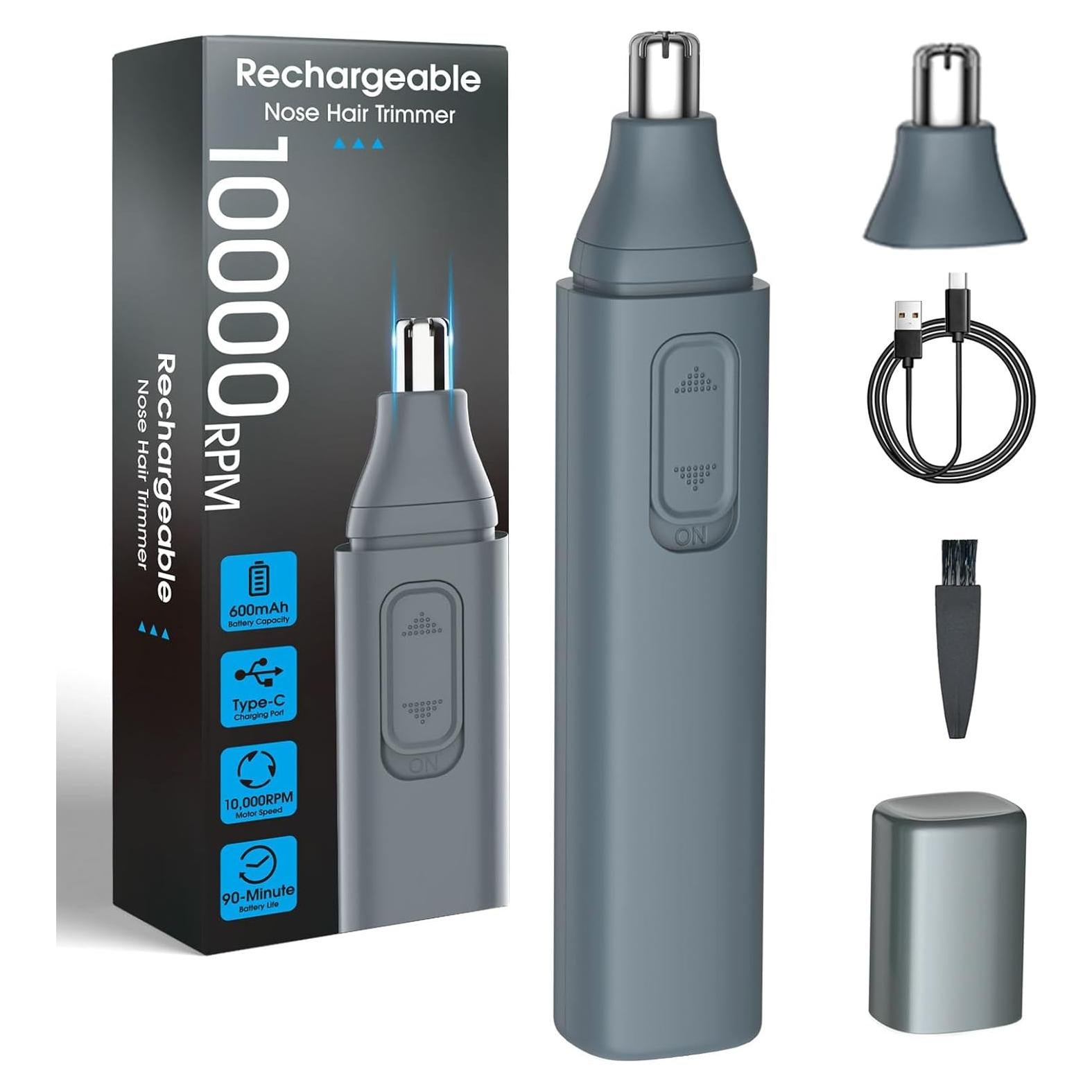 Recortador de Vello Nasal y Auricular JISHO Recargable USB-C