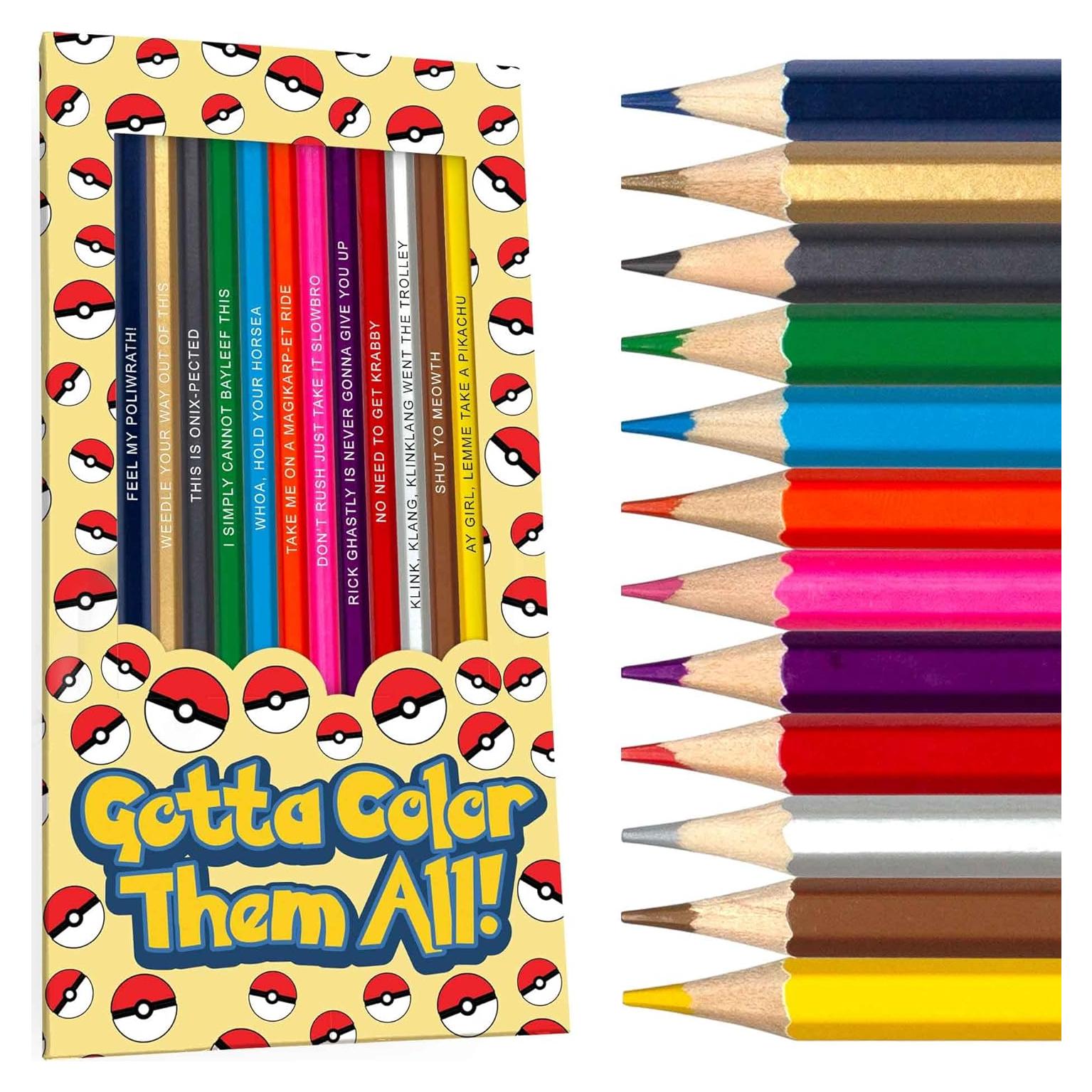 Conjunto de Lápices de Colores Gotta Color Them All - 12 Piezas