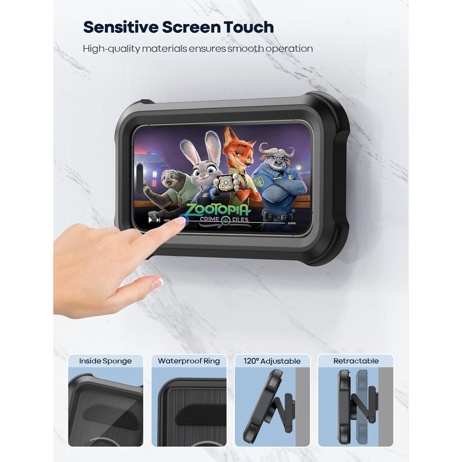 Soporte de Teléfono Impermeable Lamicall para Ducha 4-7"