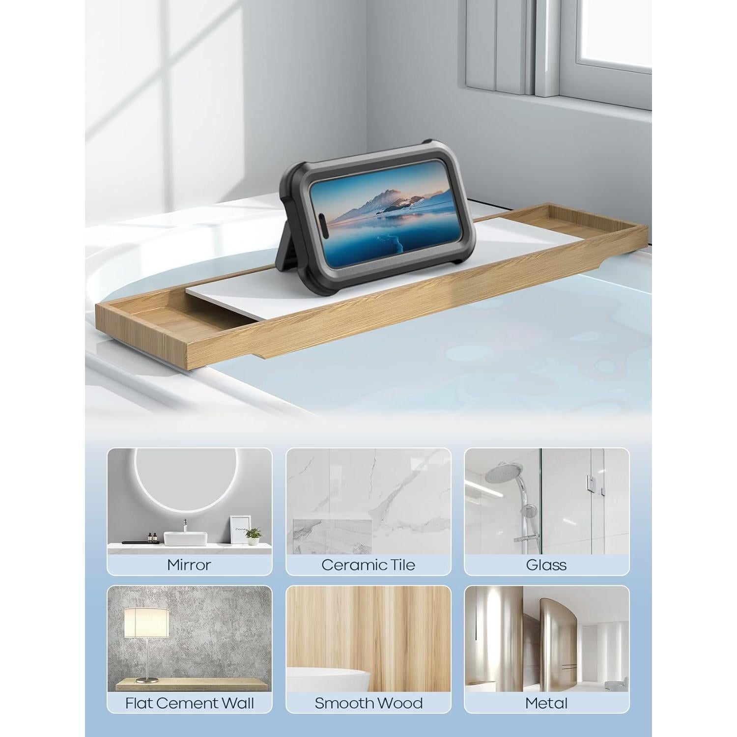 Soporte de Teléfono Impermeable Lamicall para Ducha 4-7"