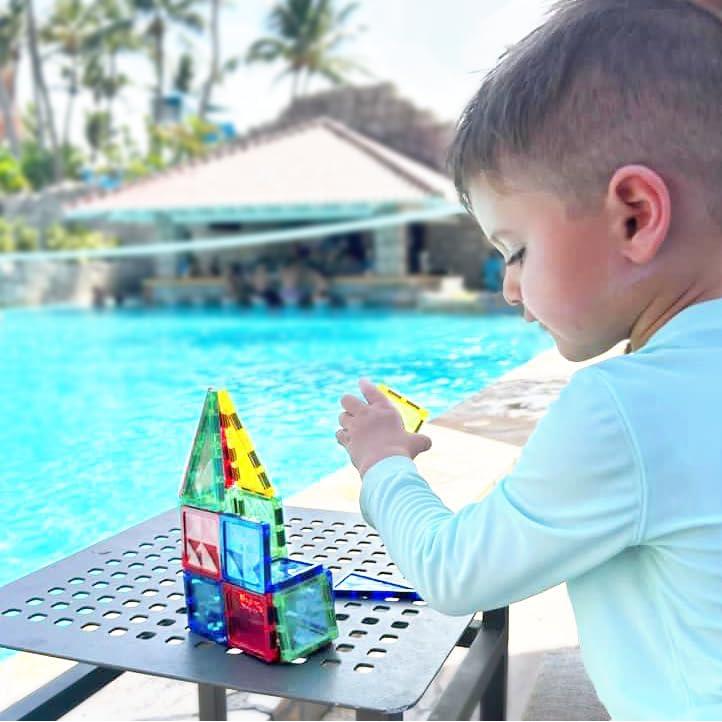 Set de Construcción Crayola Mini PIP-Tiles Magnéticos 42 Piezas