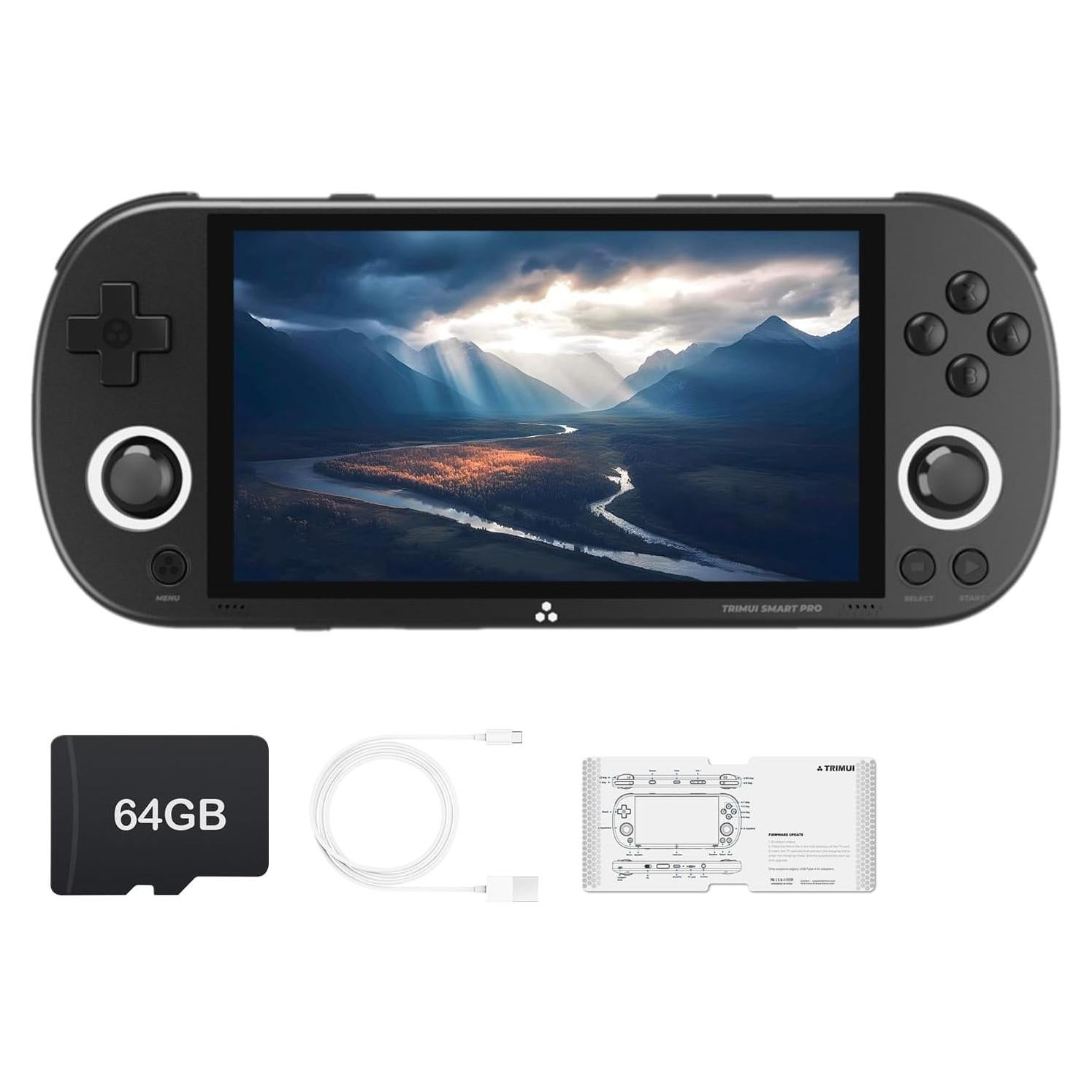 Consola de Juegos de Mano Trimui Smart Pro 64GB Negra