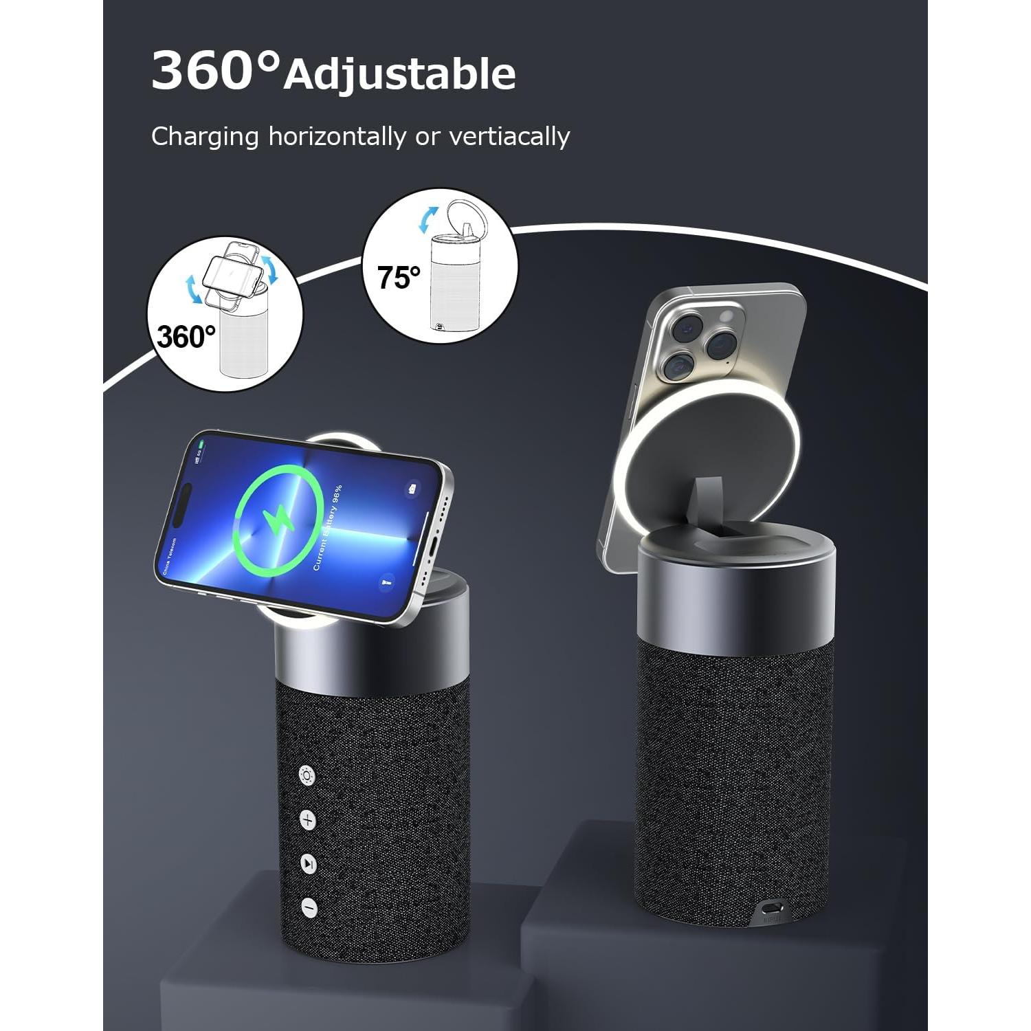 Altavoz Bluetooth COLSUR S02 con Cargador Inalámbrico 2 en 1