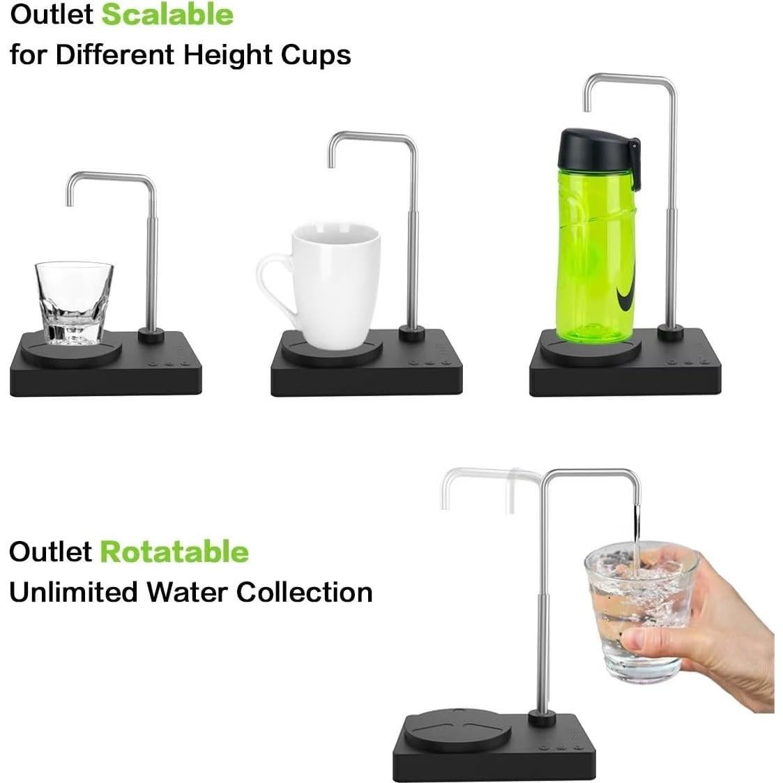 Dispensador de Agua de Escritorio BIFULLJOY 5 Galones Carga Inferior