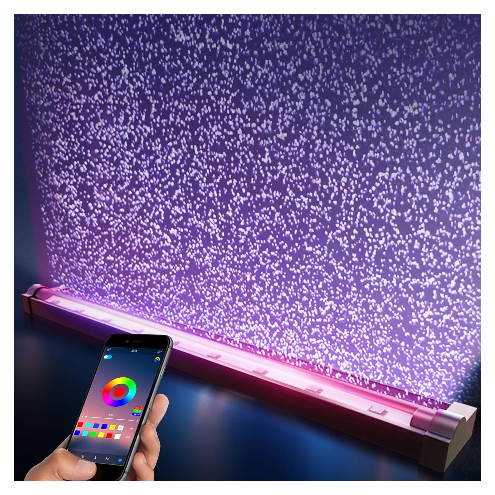 Luz de Acuario Inteligente con App y Burbujas Nano 24 cm