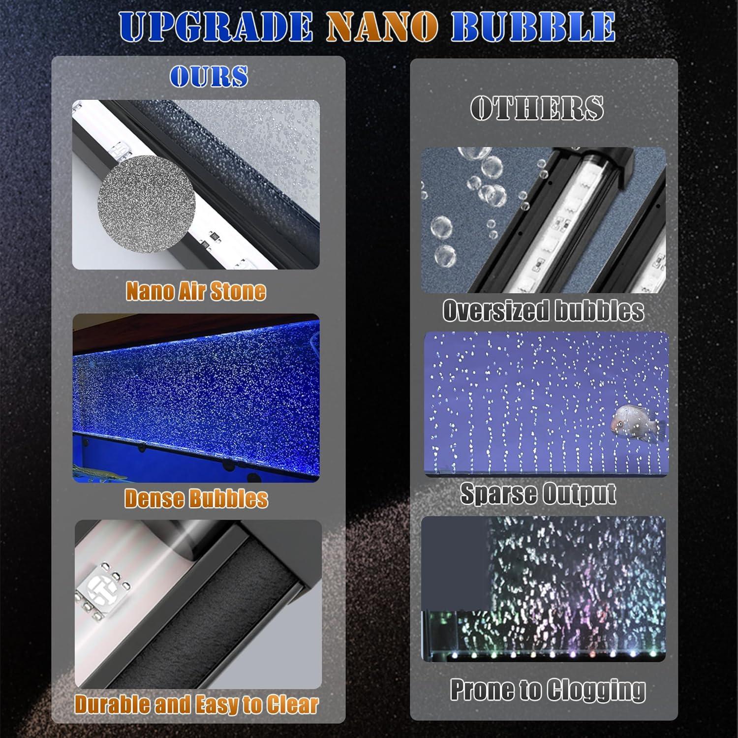 Luz de Acuario Inteligente con App y Burbujas Nano 24 cm