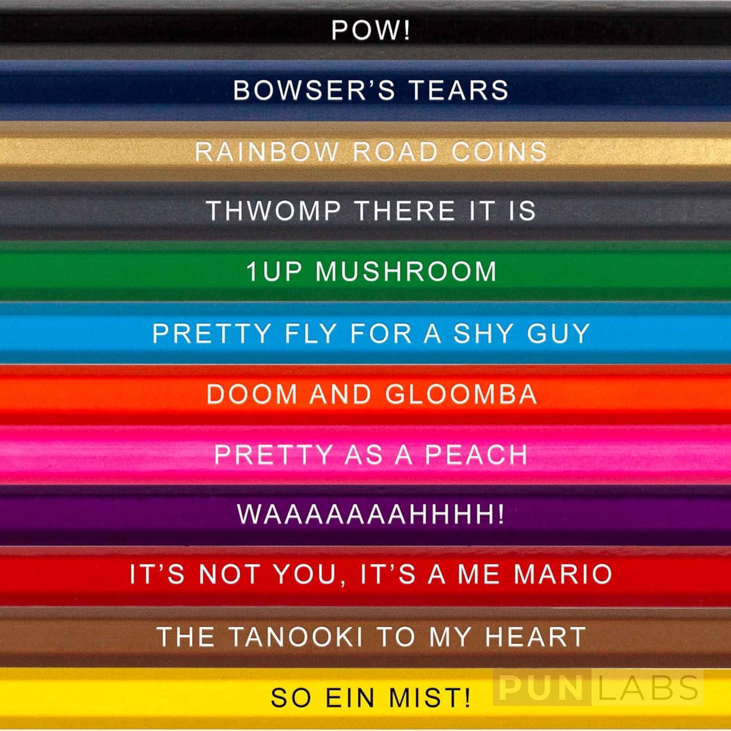 Juego de Lápices de Colores Pun Labs Mario - 12 Piezas