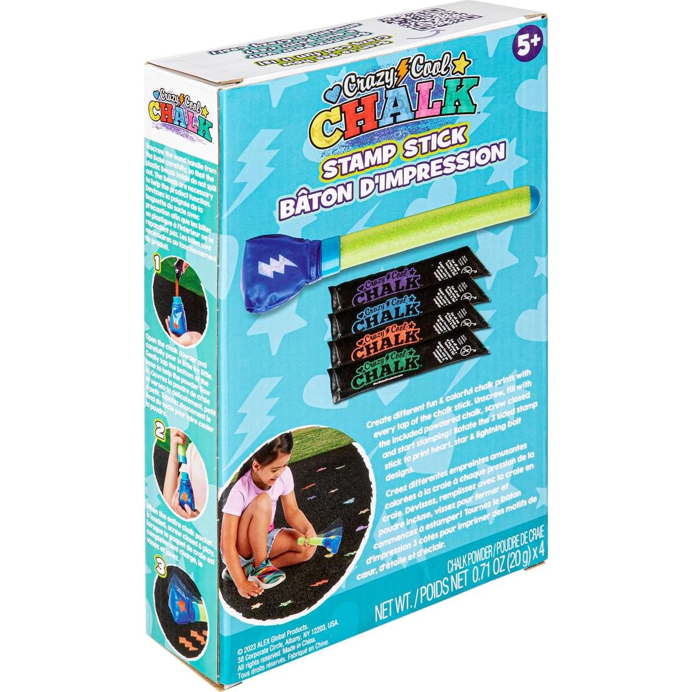 Stick de Sello Tiza Loca Genial - 4 Colores Vibrantes