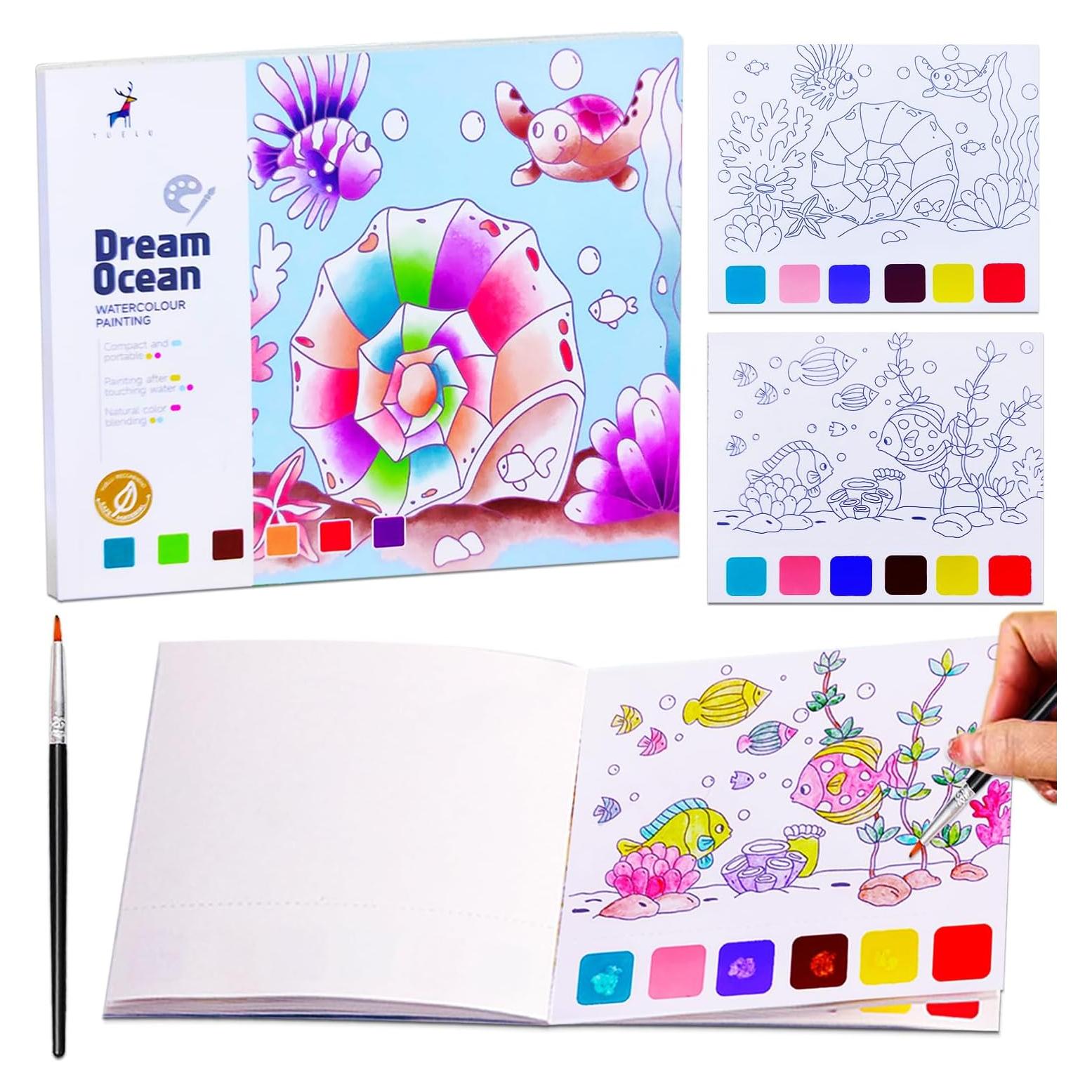 Libro de Pintura Acuarelada YXOTJHS 20 Páginas para Niños