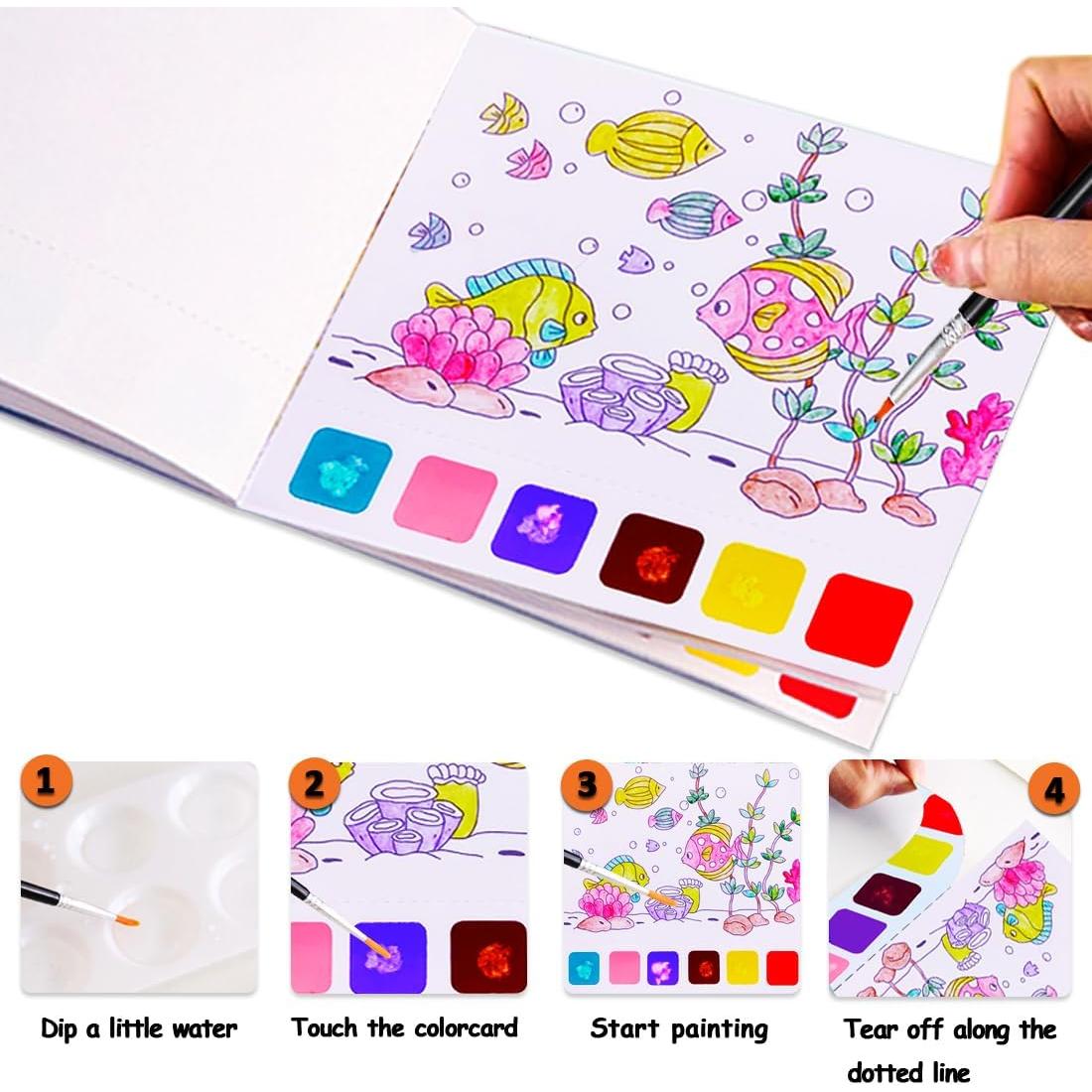 Libro de Pintura Acuarelada YXOTJHS 20 Páginas para Niños