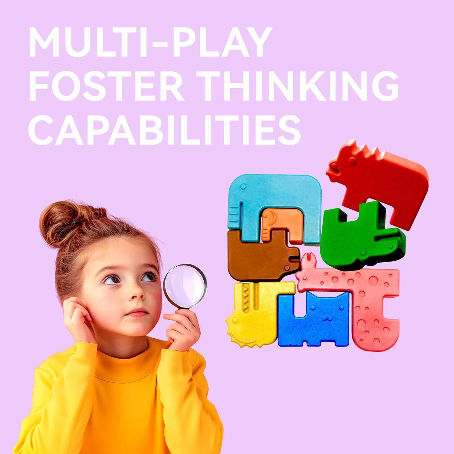 Crayones Animales Dotimo Kids 8 Colores No Tóxicos