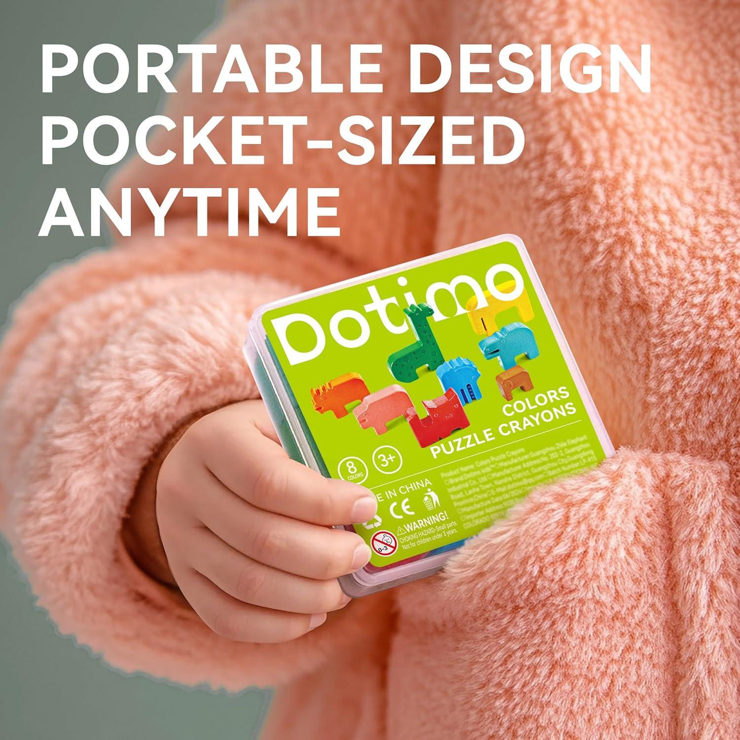 Crayones Animales Dotimo Kids 8 Colores No Tóxicos