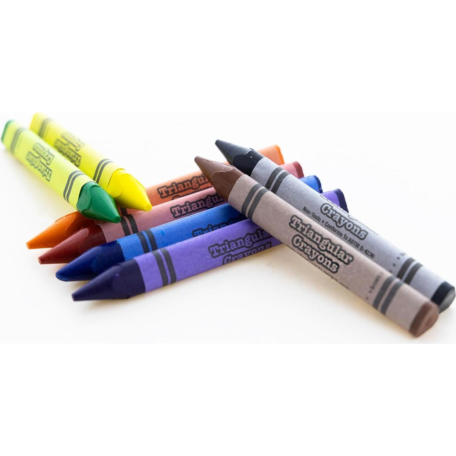 Crayón Triangular BAZIC 8 Colores Jumbo Ergonomico