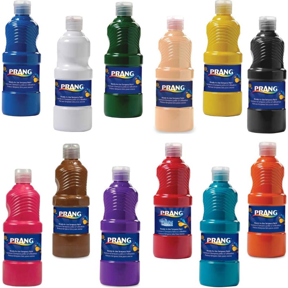 Pintura Tempera Lavable Prang 236 ml Amarillo No Tóxica