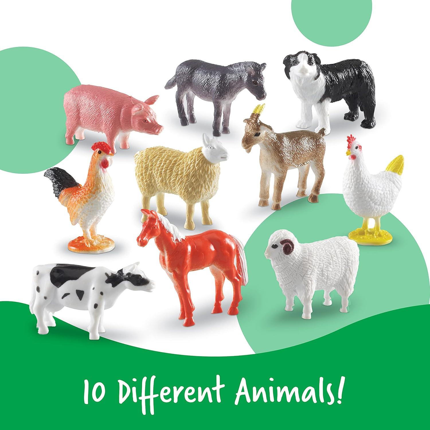 Contadores de Animales de Granja Learning Resources - 60 Piezas