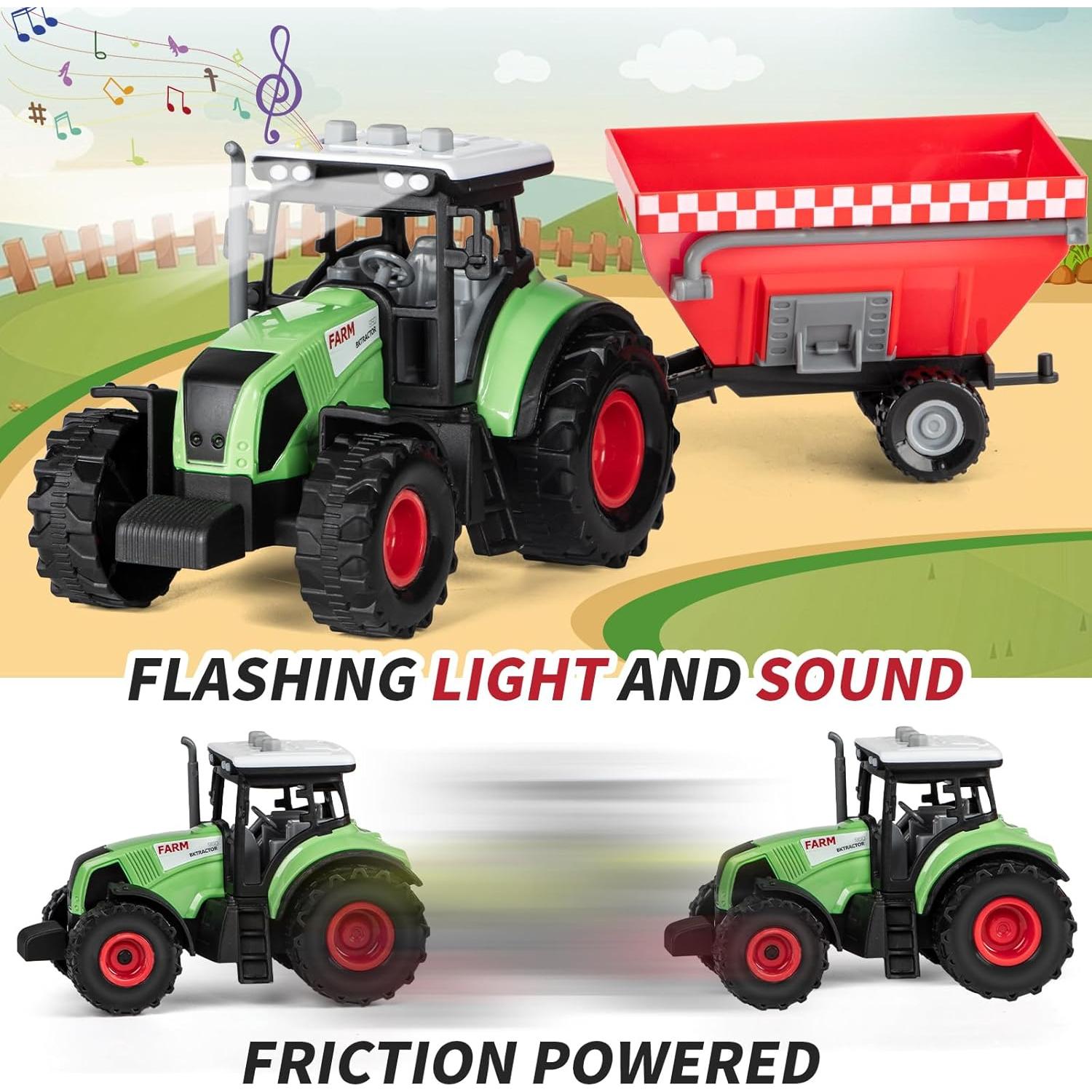 Juego de Juguetes de Granja TikOnsYol 33 Piezas con Granero