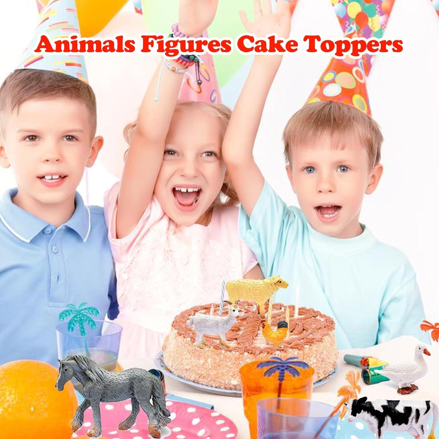 Set 12 Figuras de Animales de Granja Smilixin Juguetes