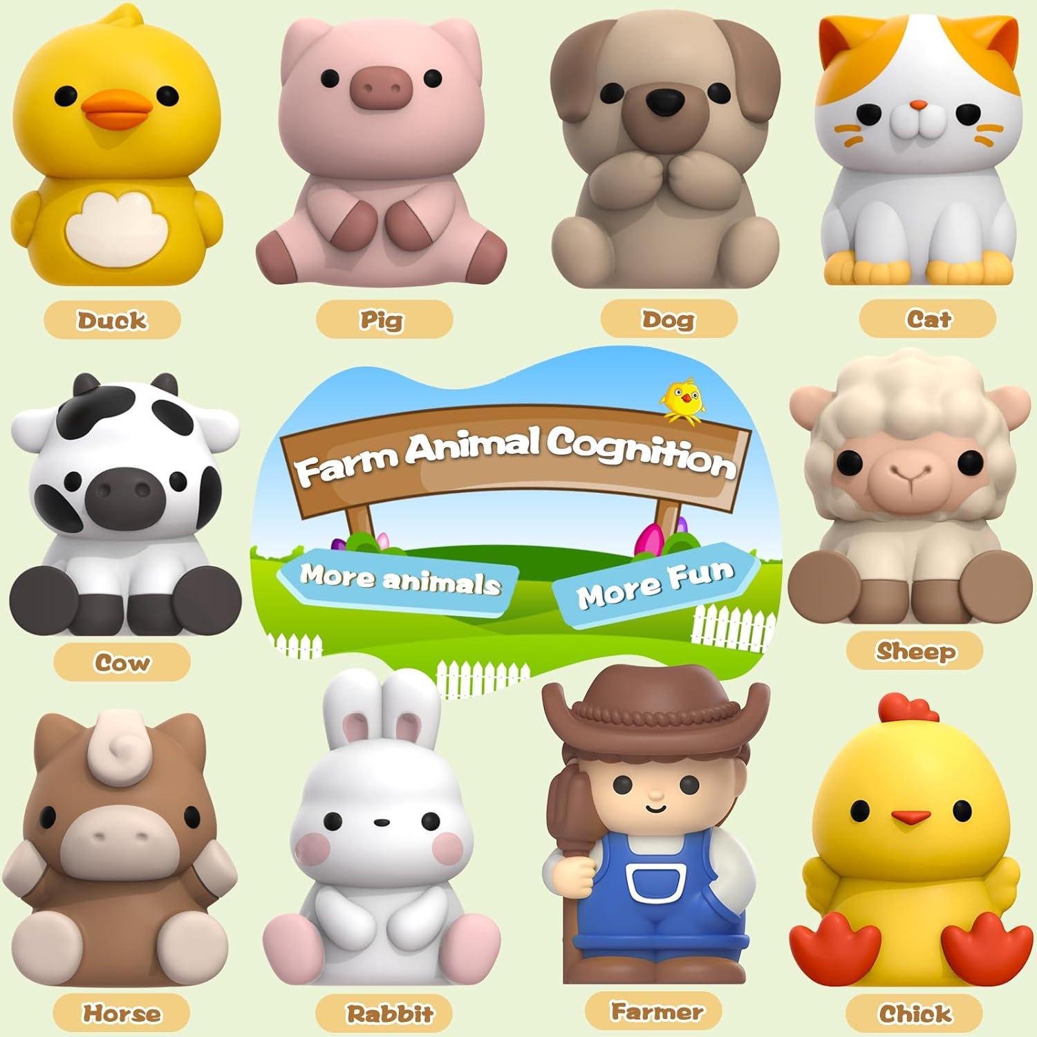 Juguetes de Aprendizaje Aigybobo 20 Piezas Animales Granja