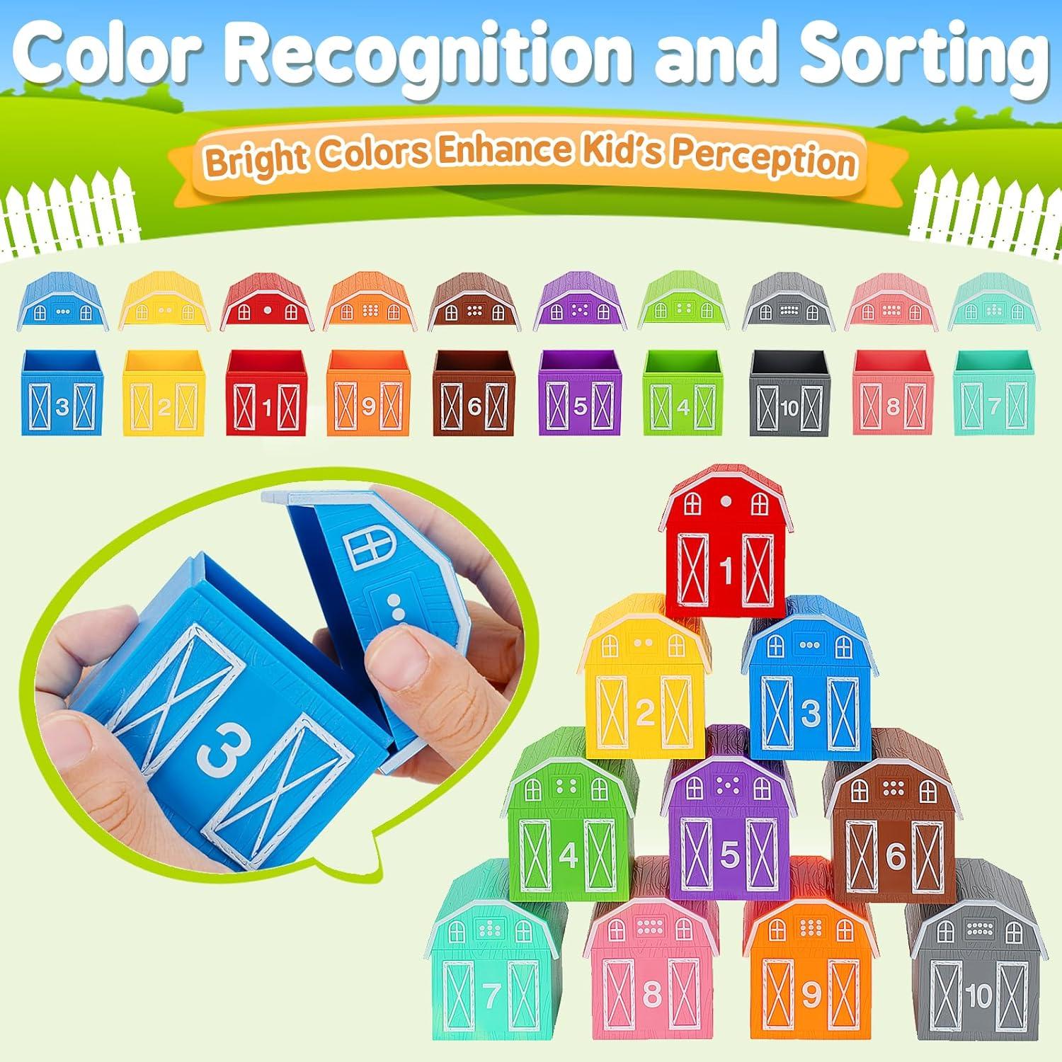 Juguetes de Aprendizaje Aigybobo 20 Piezas Animales Granja