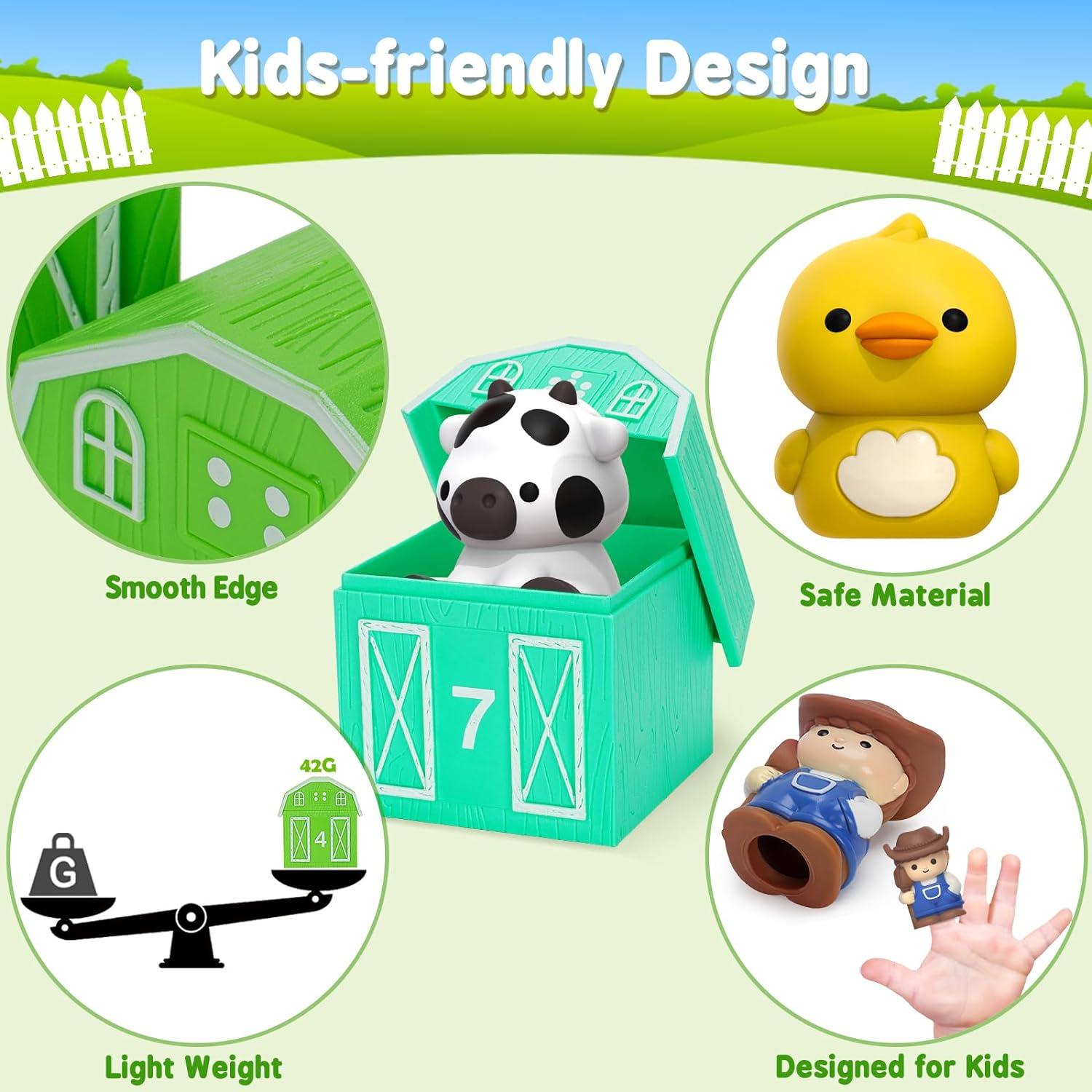 Juguetes de Aprendizaje Aigybobo 20 Piezas Animales Granja