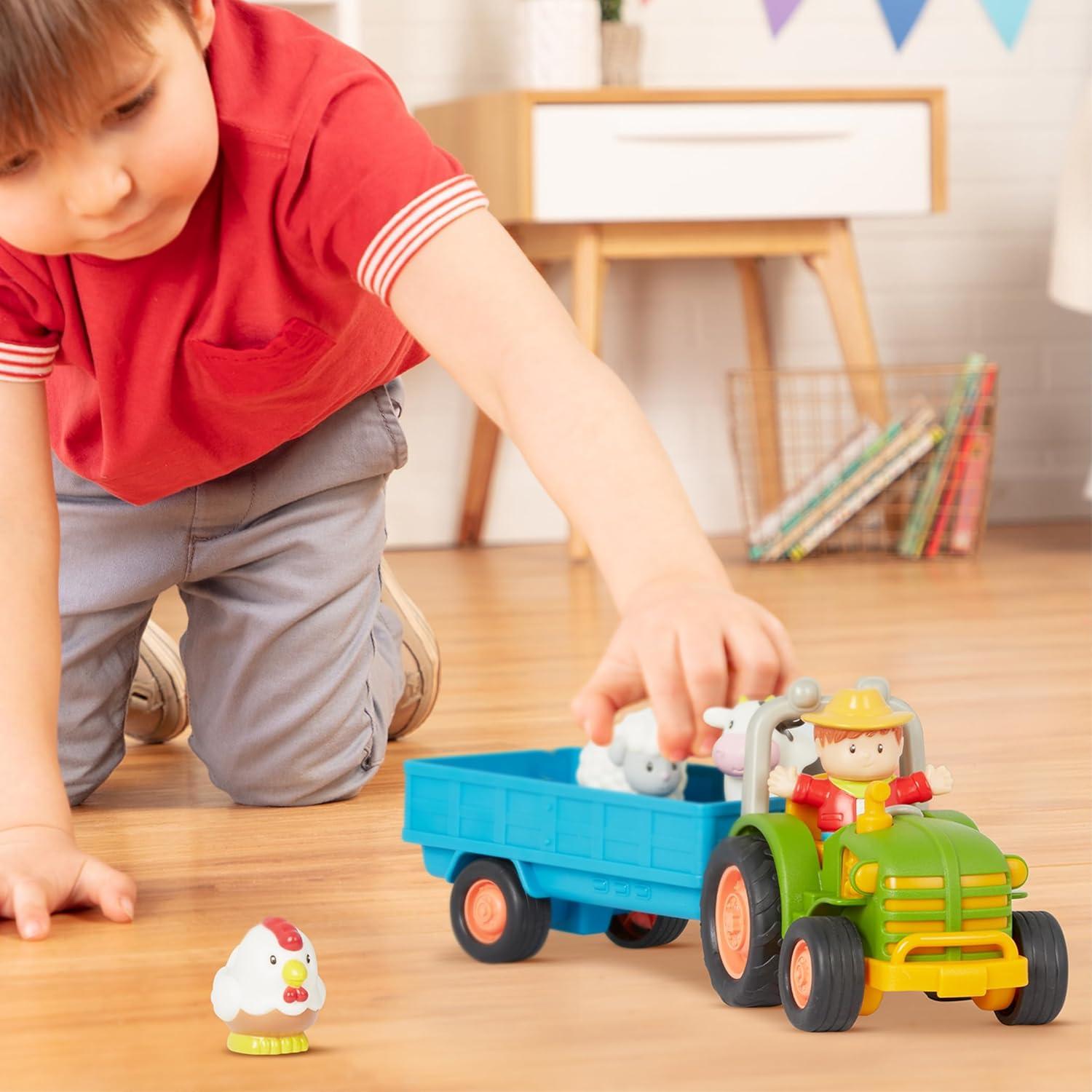 Tractor de Juguete Battat con Luces y Sonidos - 7 Piezas