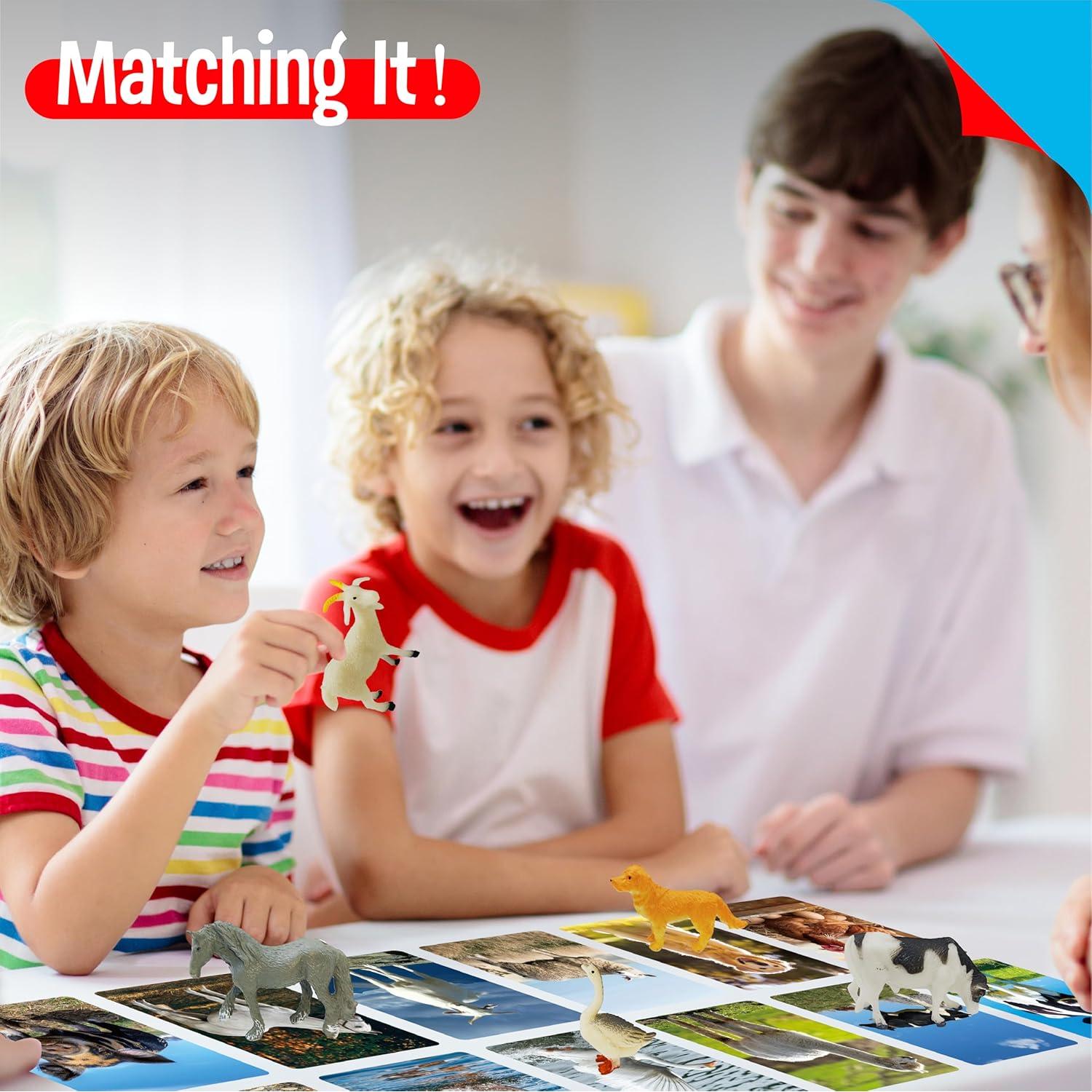 Juego Educativo 12 Figuras Animales de Granja SpriteGru