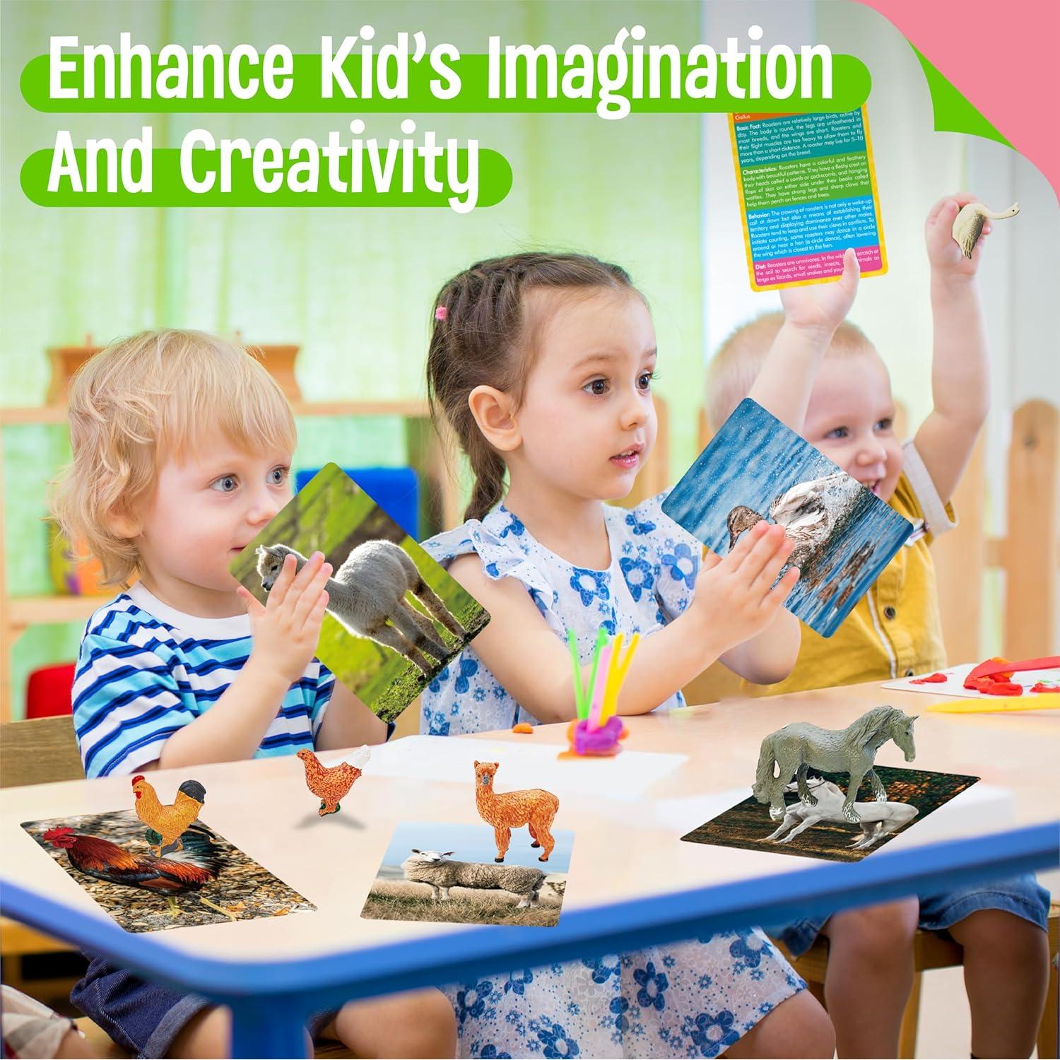 Juego Educativo 12 Figuras Animales de Granja SpriteGru