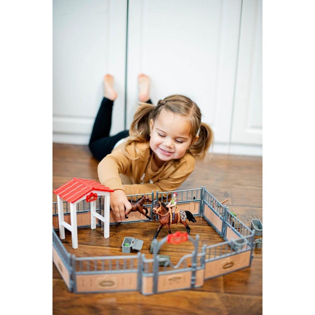 Juego de Establo de Caballos KIDBEST 26 Piezas para Niños