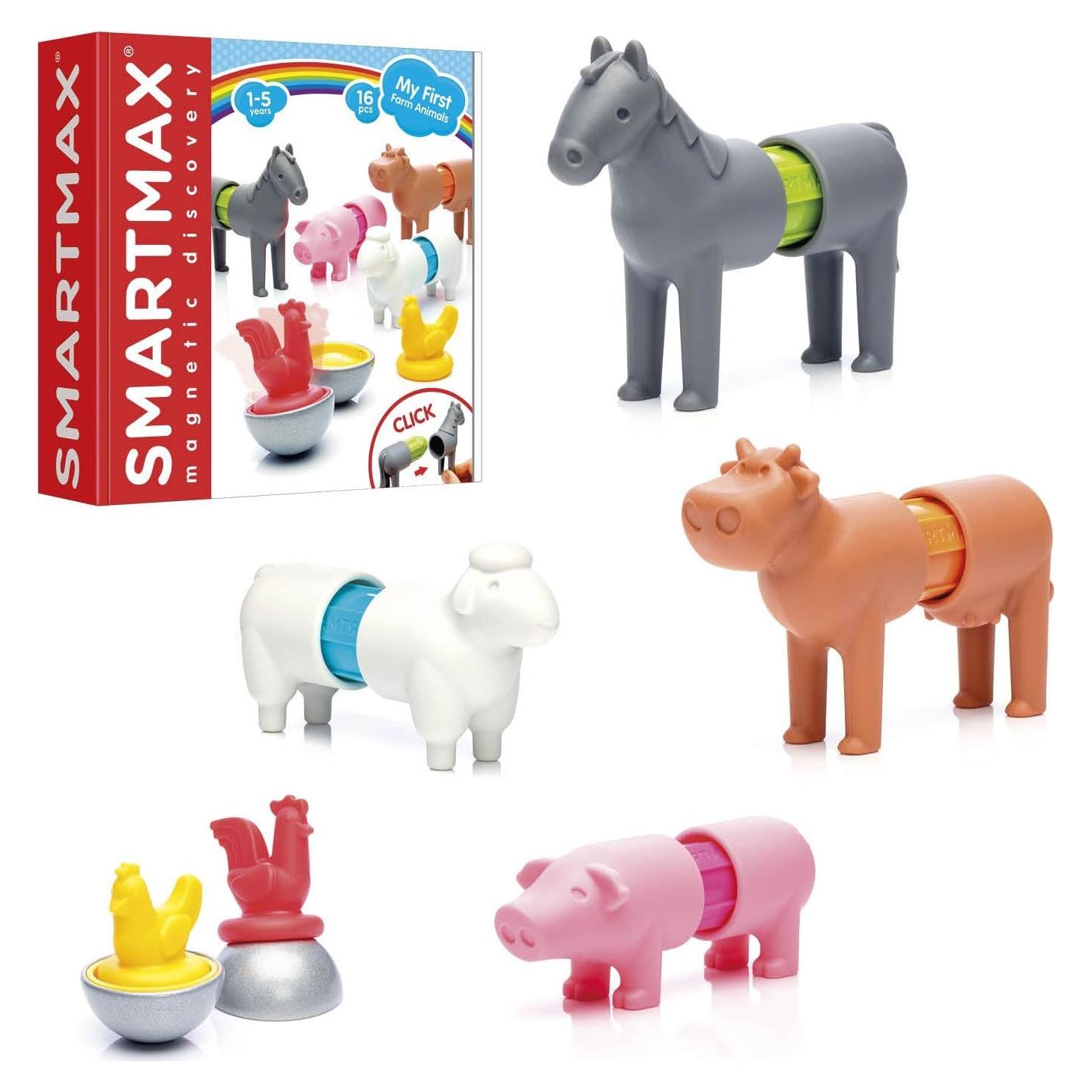 SmartMax Mis Primeros Animales de Granja Set Magnético 16 Piezas
