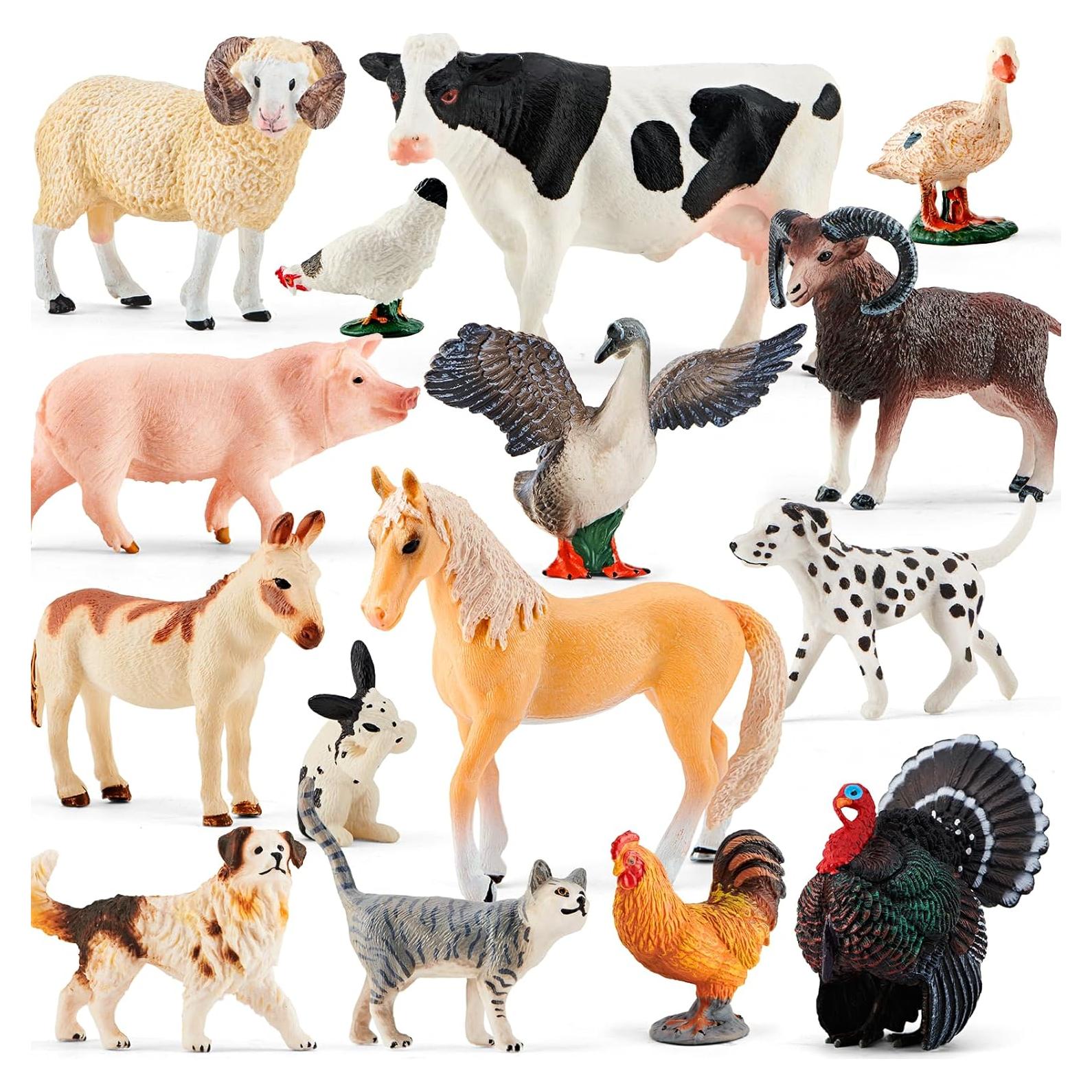 Set de Animales de Granja Guanglin 15 Piezas Juguete