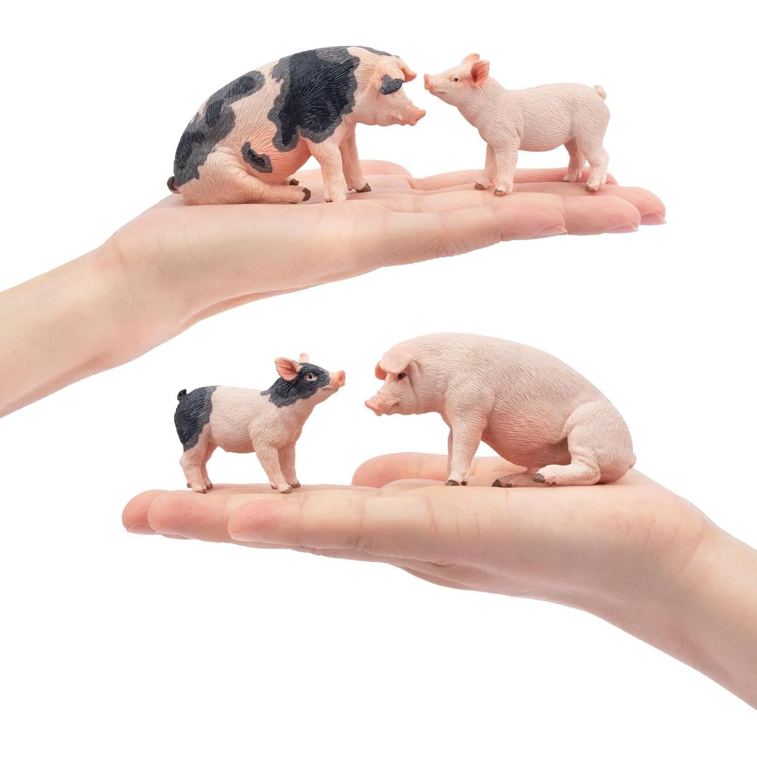 Conjunto de Figuras de Cerdo 8PCS Toymany Realistas