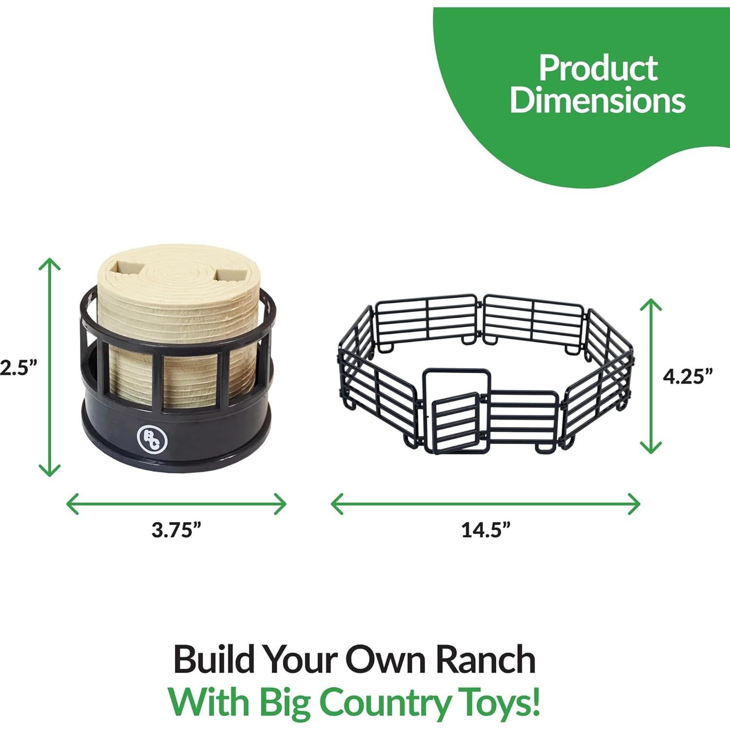 Juego de Rancho 12 Piezas Big Country Toys - Animales de Granja