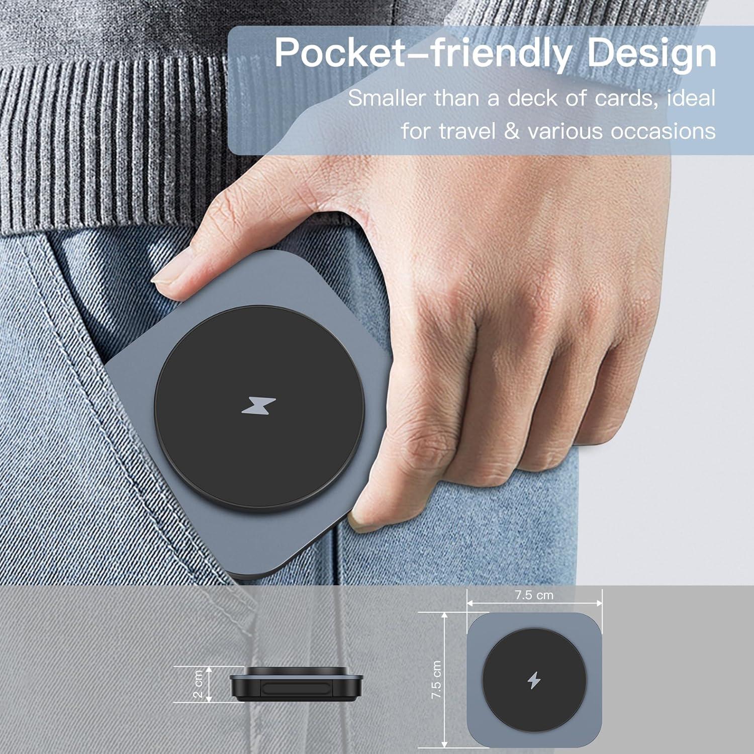 Cargador Inalámbrico 3 en 1 KEEPRO Plegable 21W para iPhone