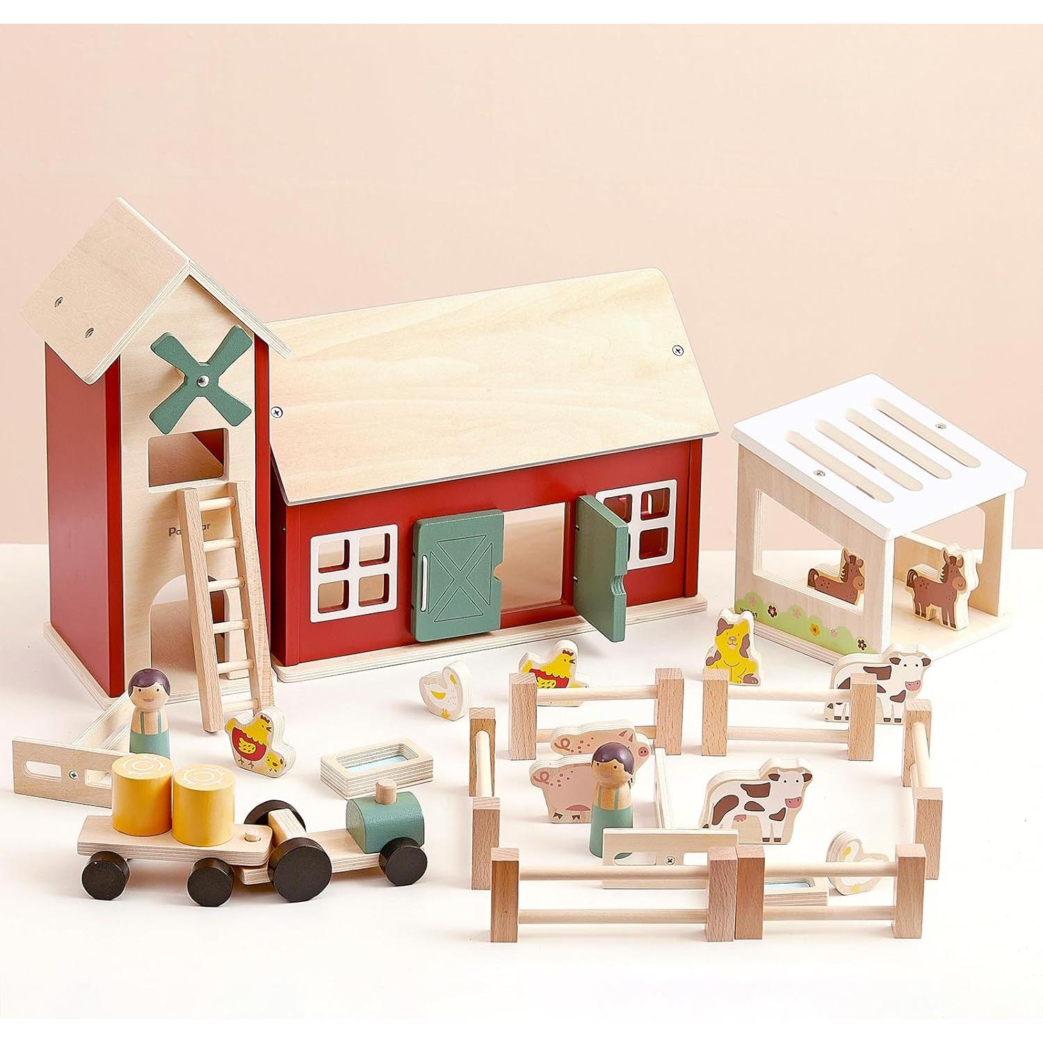 Juguete de Granja PairPear con Animales y Tractor 31 Piezas