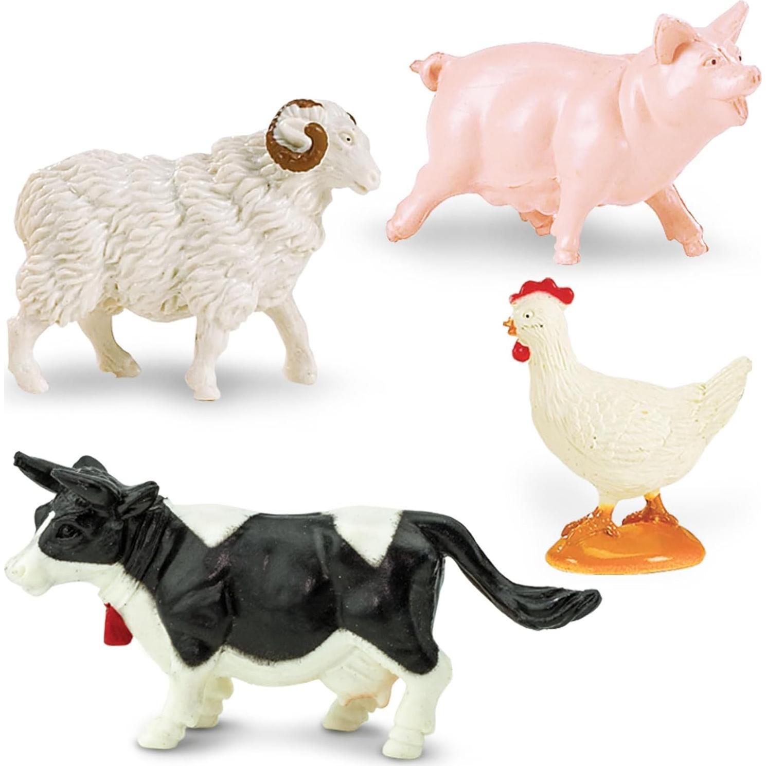 Figuras de Granja Safari Ltd. - 12 Animales Educativos