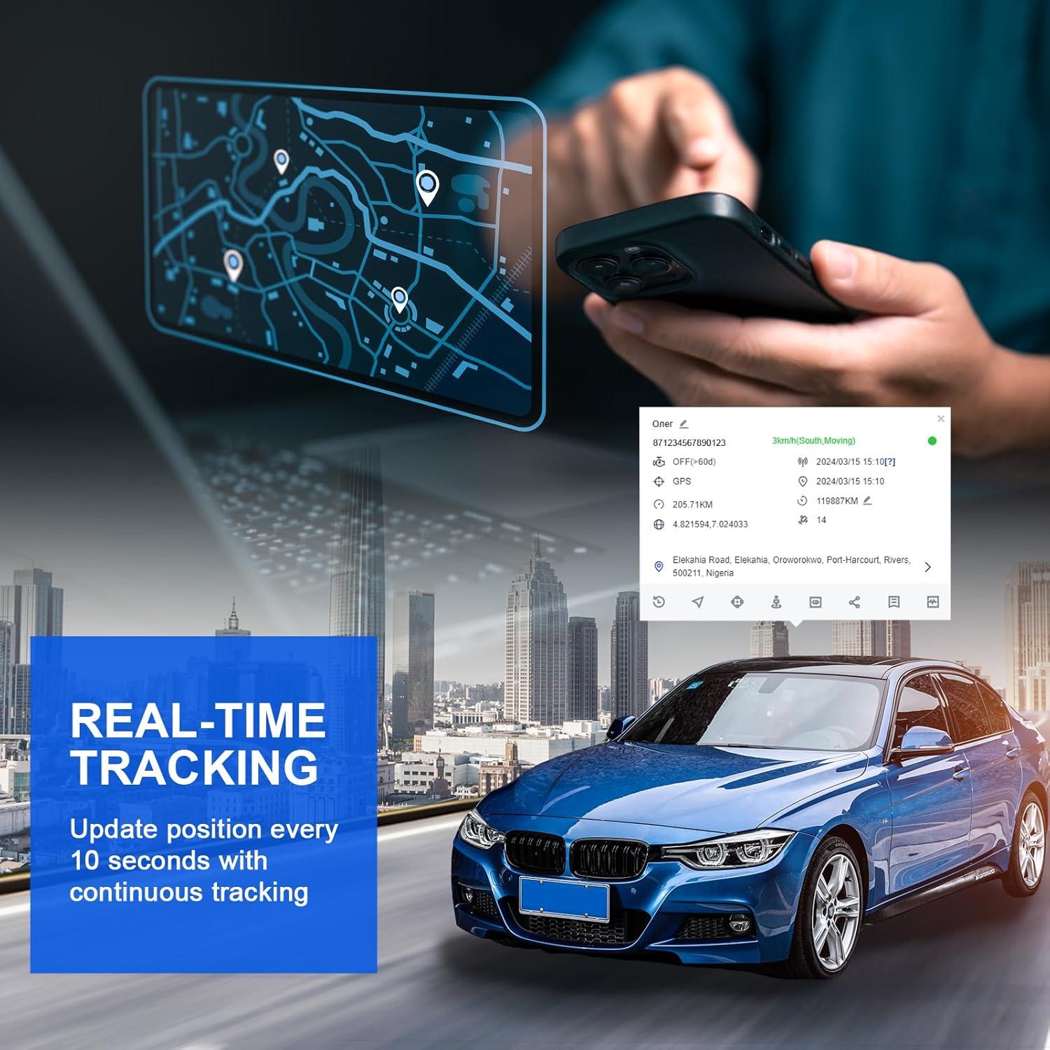 Rastreador GPS WANWAYTECH 4G LTE Magnético 6000mAh