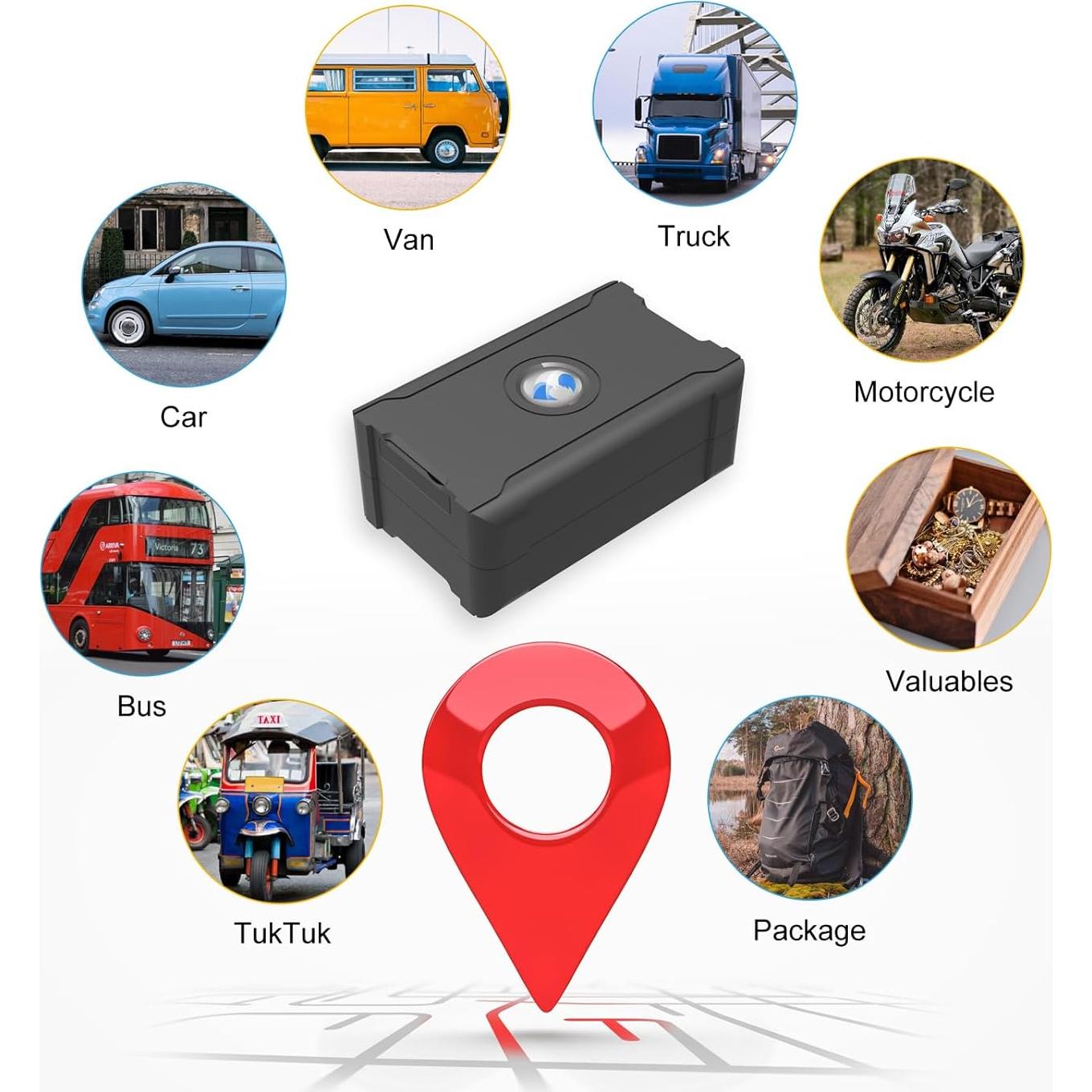 Rastreador GPS WANWAYTECH 4G LTE Magnético 6000mAh